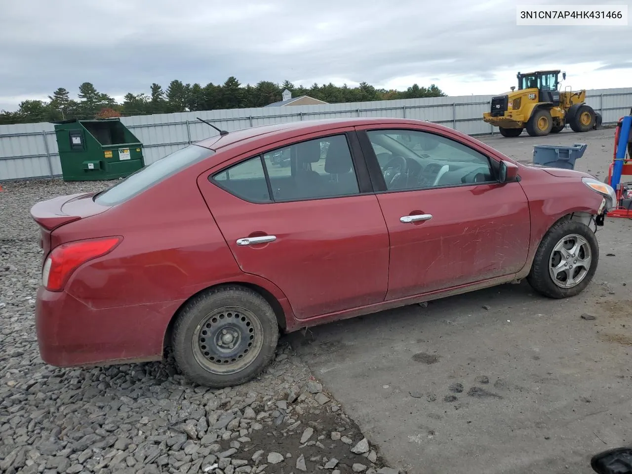 2017 Nissan Versa S VIN: 3N1CN7AP4HK431466 Lot: 74330684