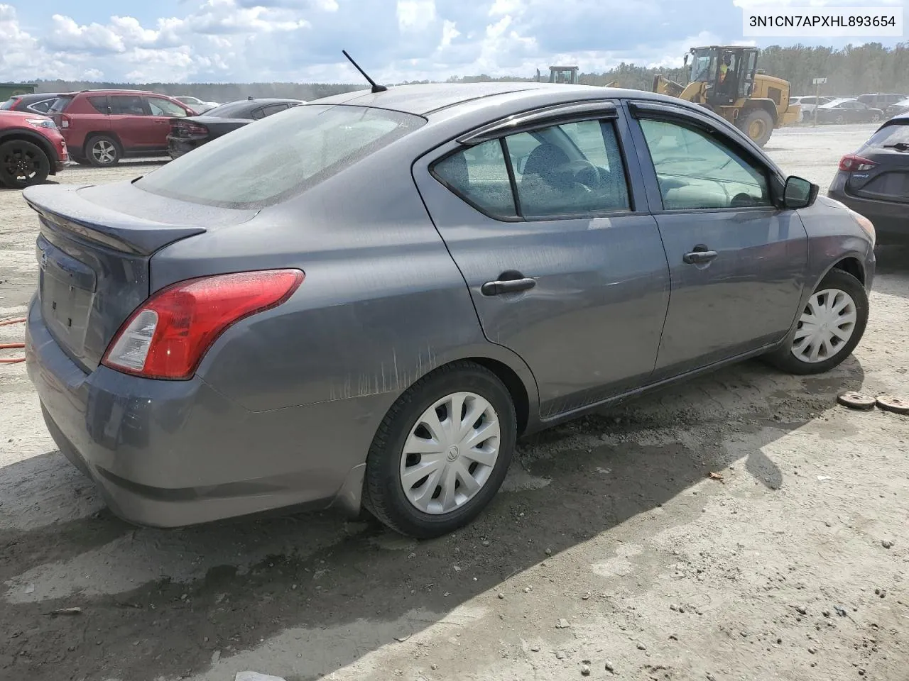 2017 Nissan Versa S VIN: 3N1CN7APXHL893654 Lot: 74430324