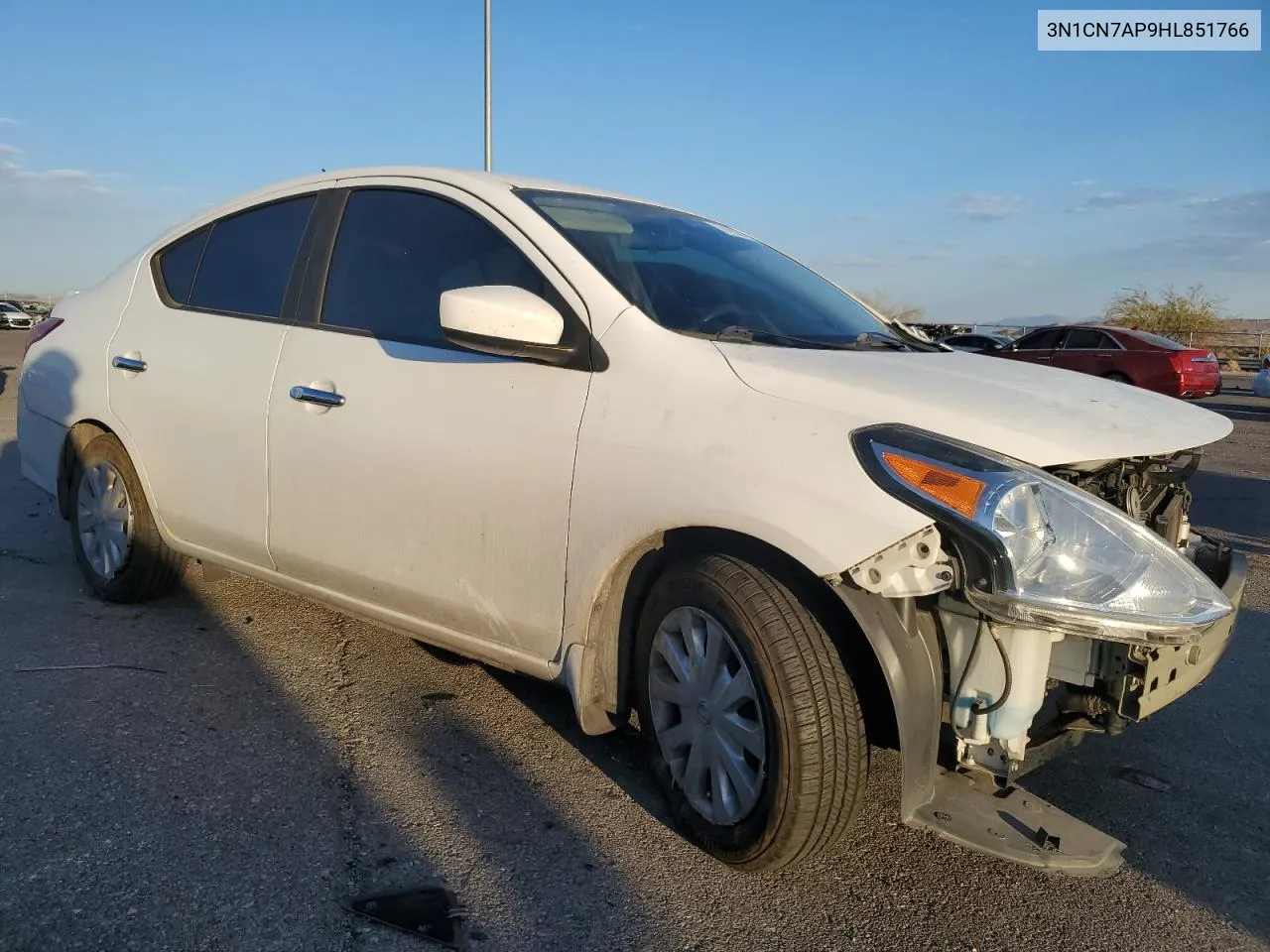 2017 Nissan Versa S VIN: 3N1CN7AP9HL851766 Lot: 74555814