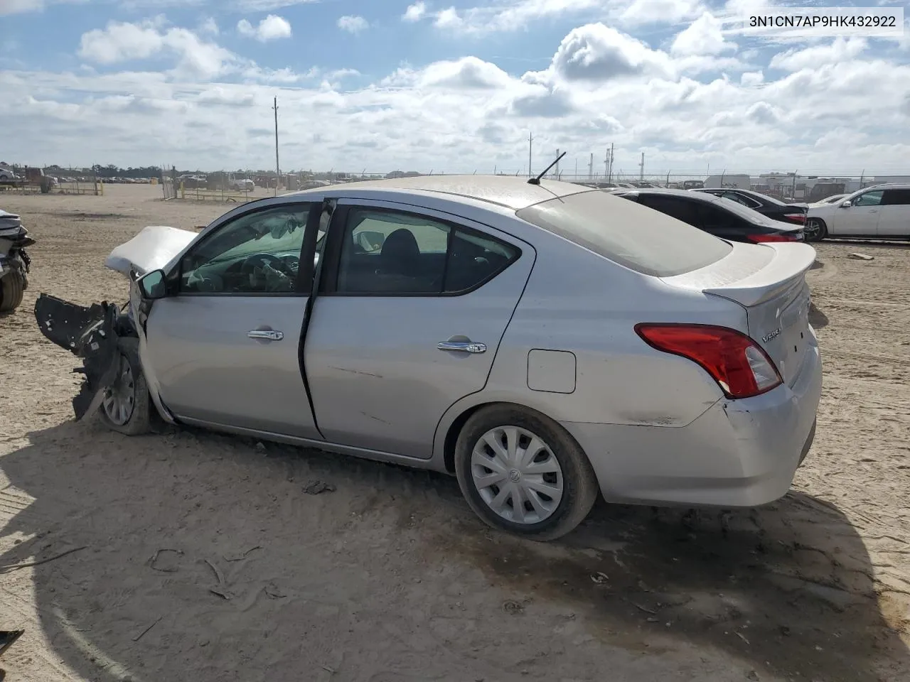 2017 Nissan Versa S VIN: 3N1CN7AP9HK432922 Lot: 74577314