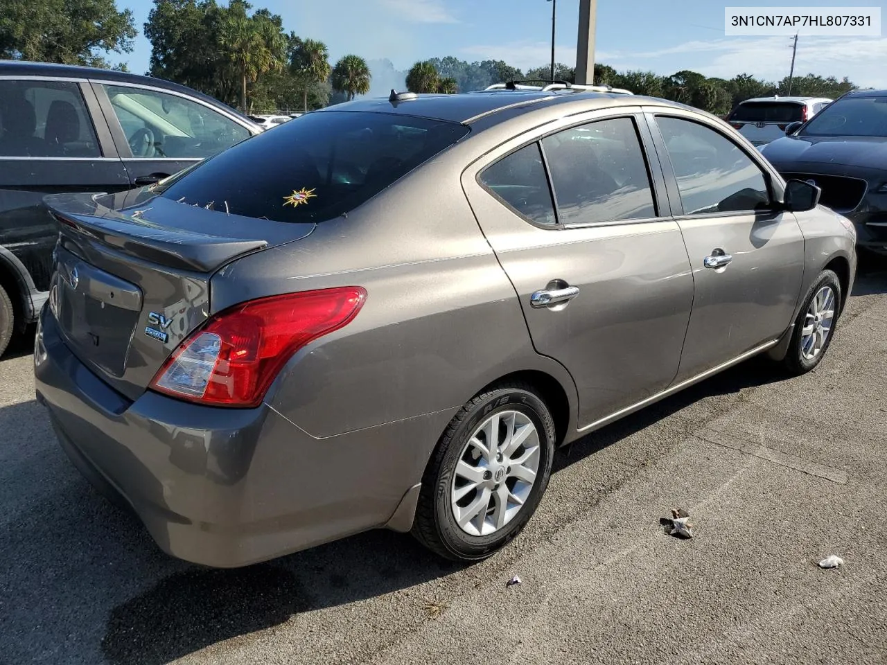 2017 Nissan Versa S VIN: 3N1CN7AP7HL807331 Lot: 74771374