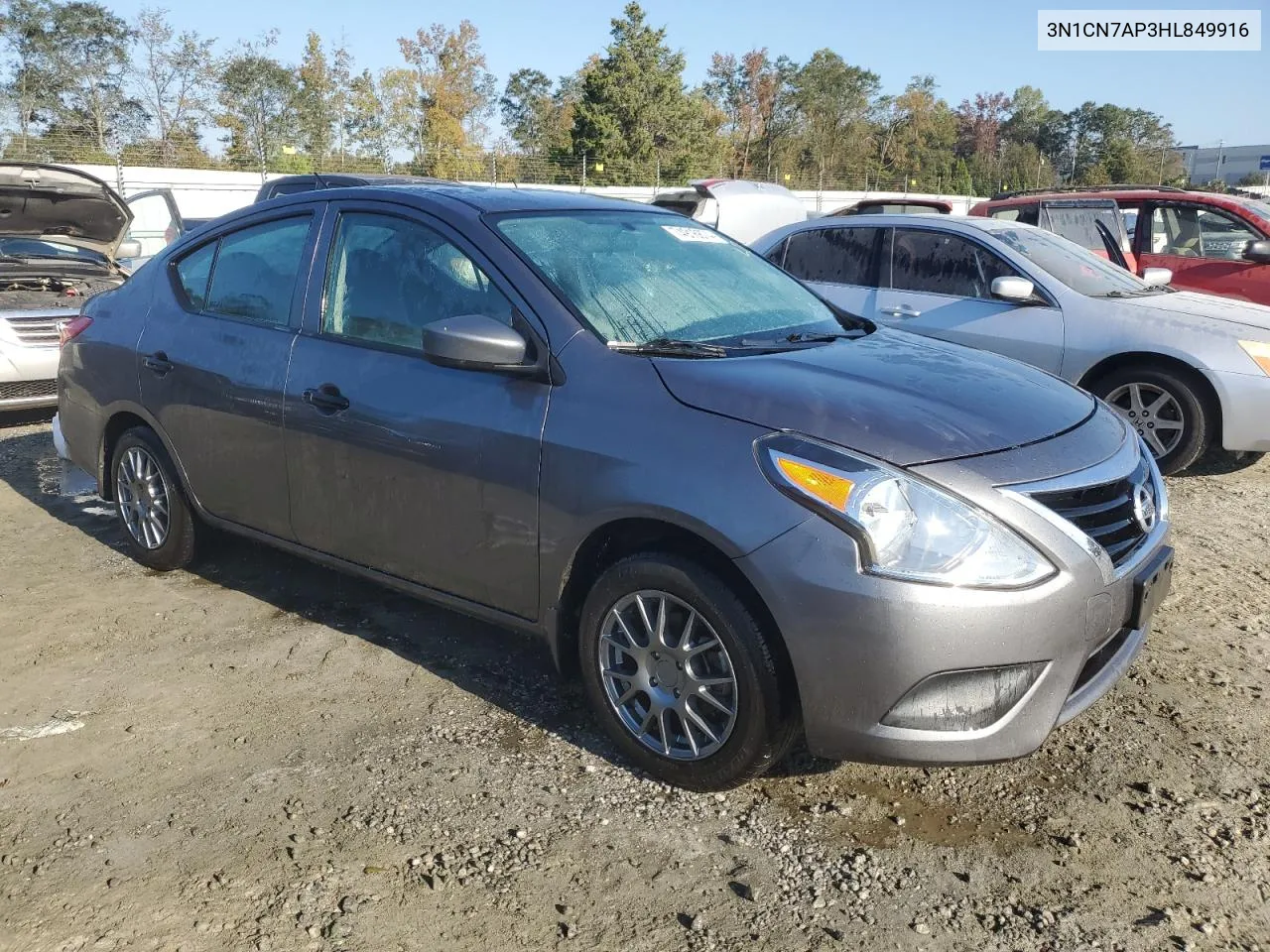 2017 Nissan Versa S VIN: 3N1CN7AP3HL849916 Lot: 74916874