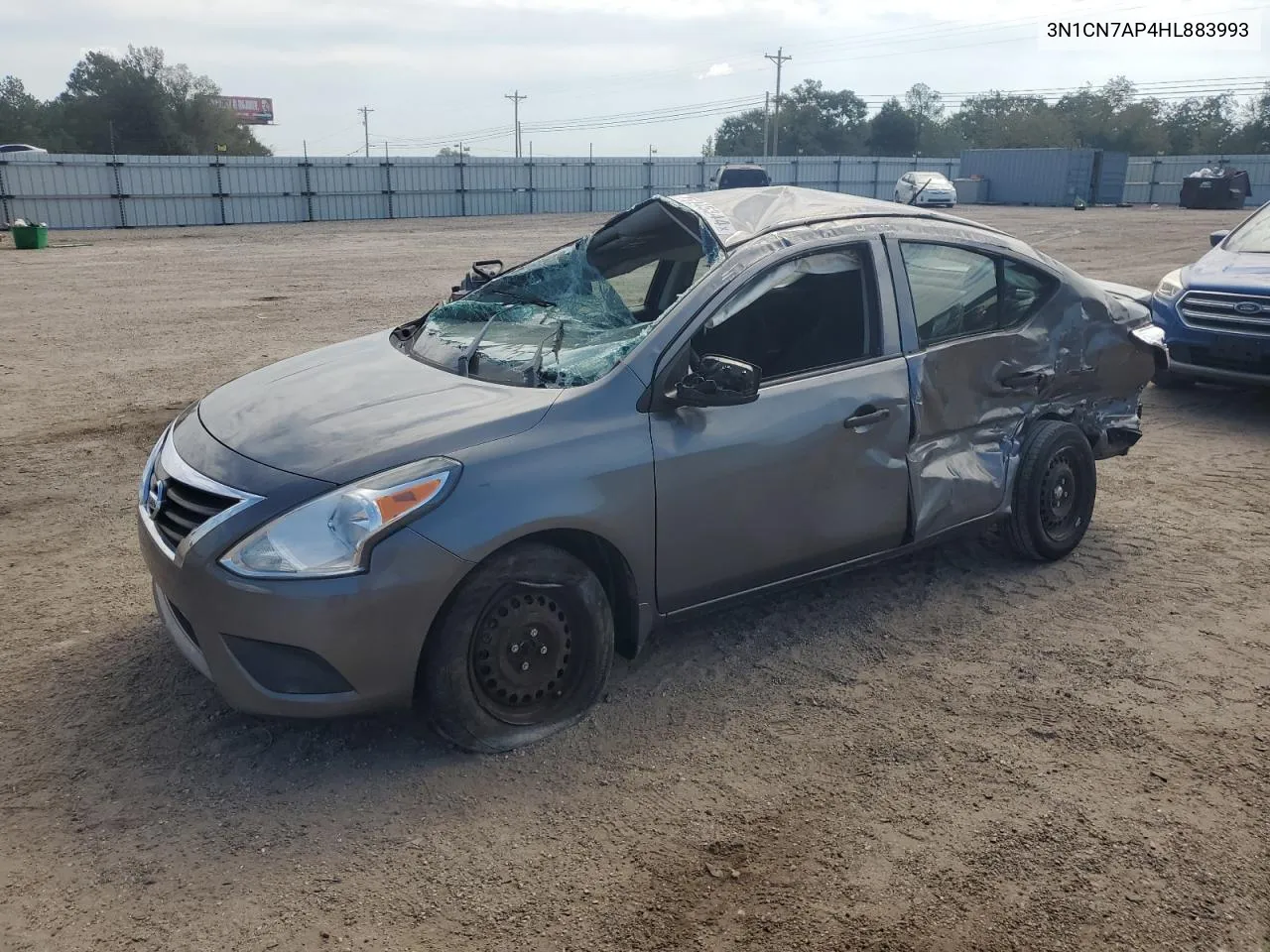 2017 Nissan Versa S VIN: 3N1CN7AP4HL883993 Lot: 75245344