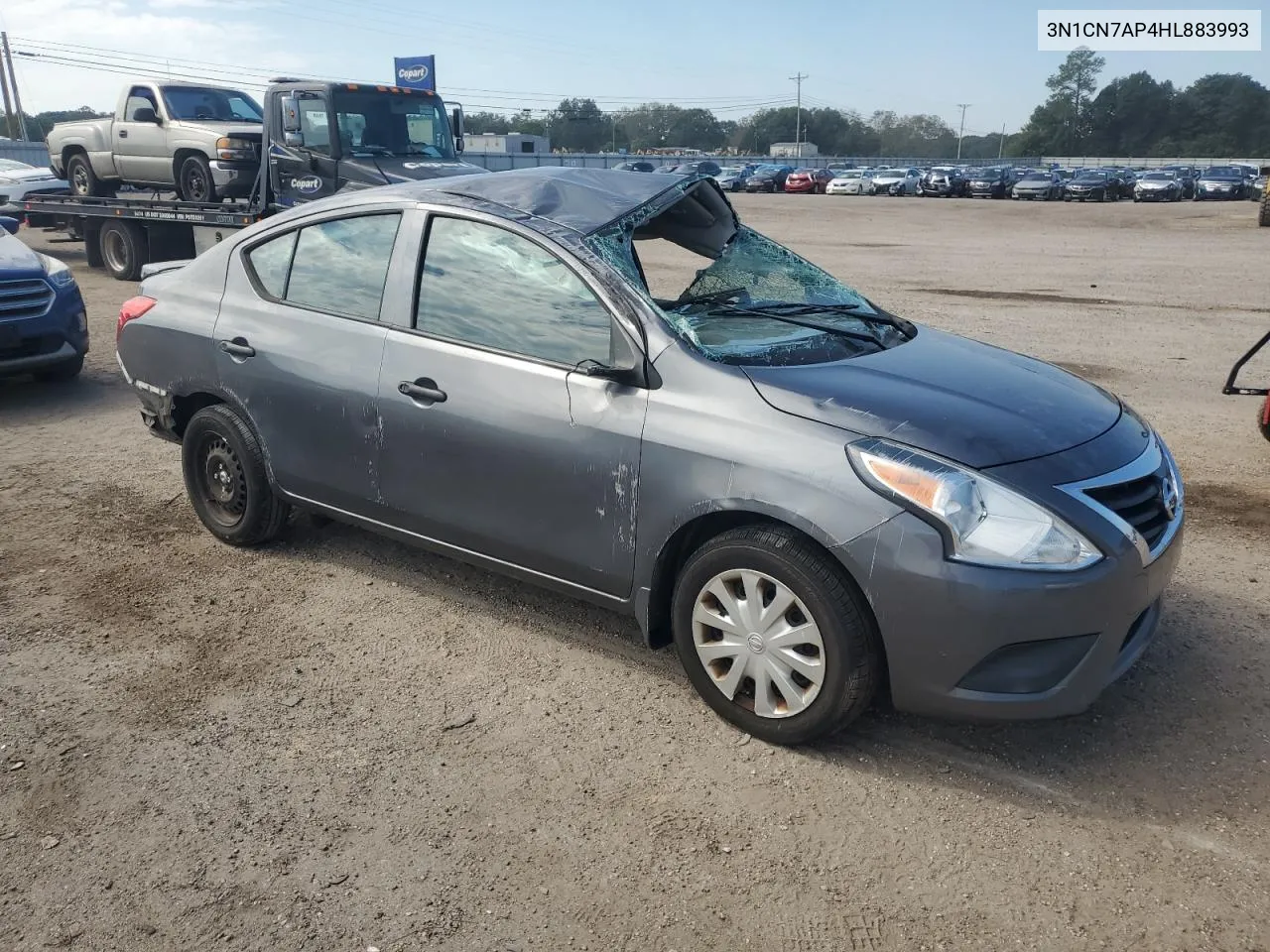 2017 Nissan Versa S VIN: 3N1CN7AP4HL883993 Lot: 75245344