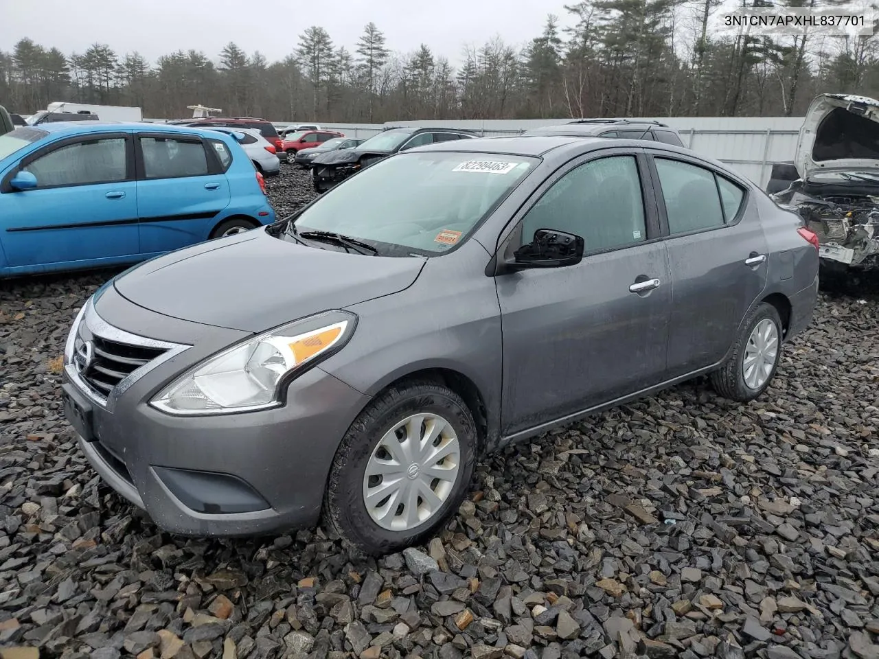 2017 Nissan Versa S VIN: 3N1CN7APXHL837701 Lot: 75268294