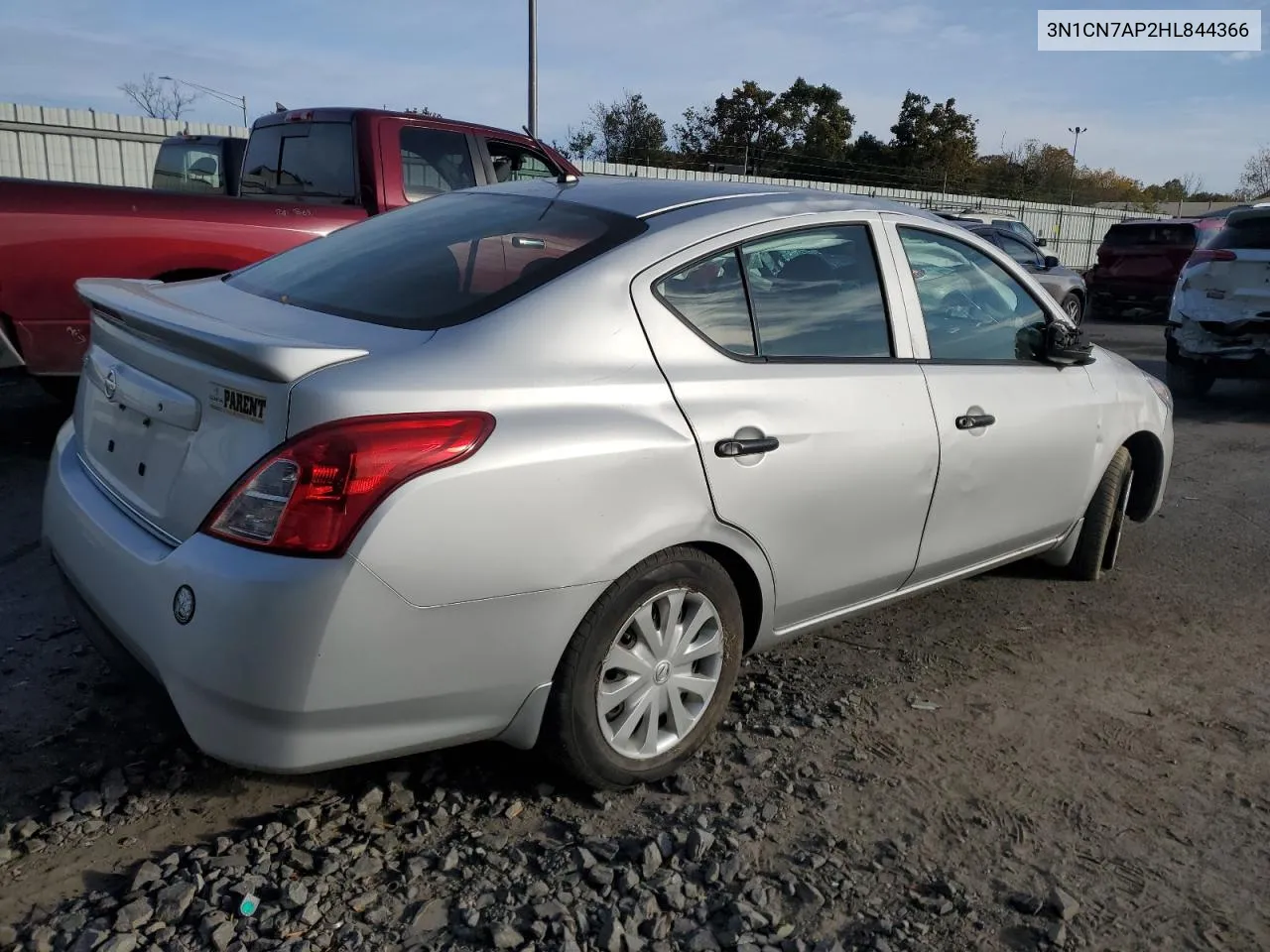 2017 Nissan Versa S VIN: 3N1CN7AP2HL844366 Lot: 75419934