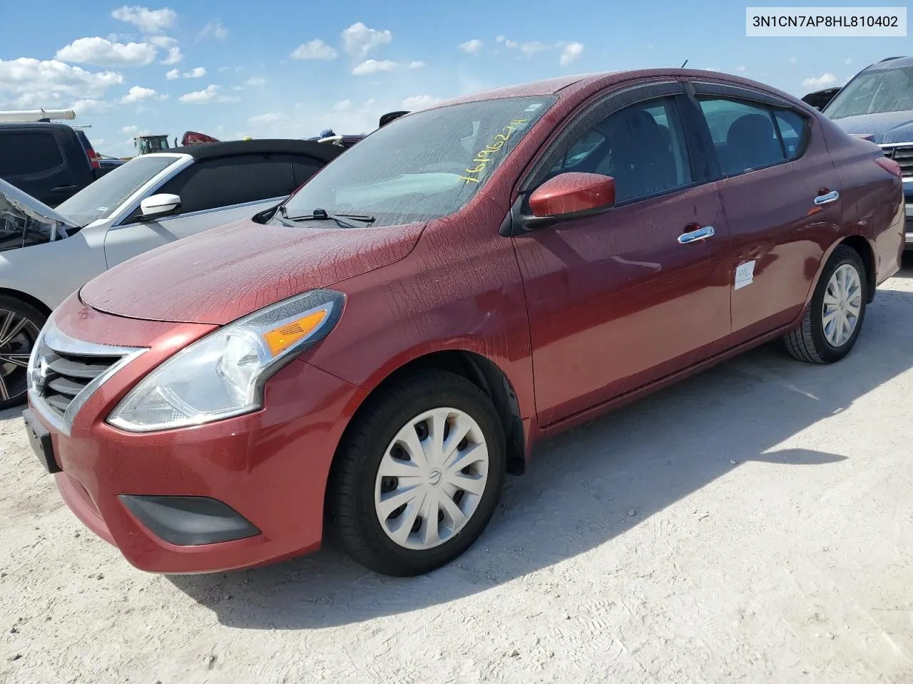 2017 Nissan Versa S VIN: 3N1CN7AP8HL810402 Lot: 76196274