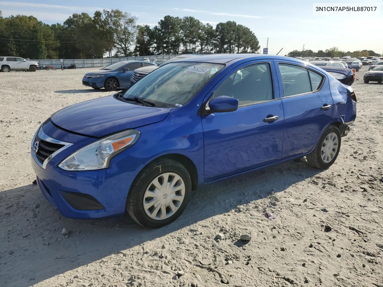 2017 Nissan Versa S VIN: 3N1CN7AP5HL887017 Lot: 76362254