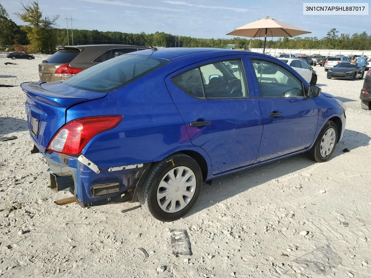 2017 Nissan Versa S VIN: 3N1CN7AP5HL887017 Lot: 76362254