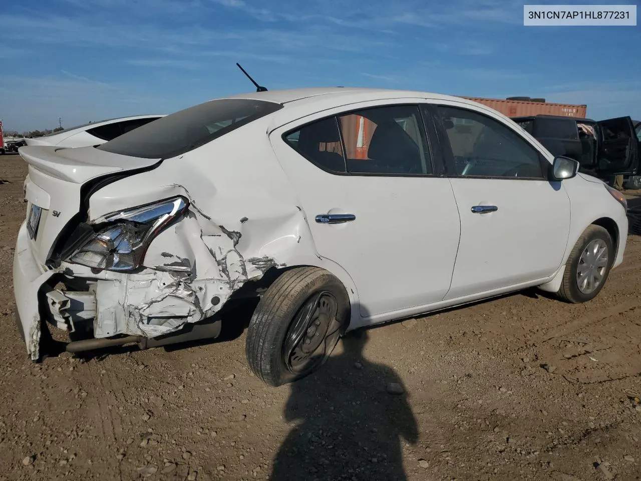 2017 Nissan Versa S VIN: 3N1CN7AP1HL877231 Lot: 76710804