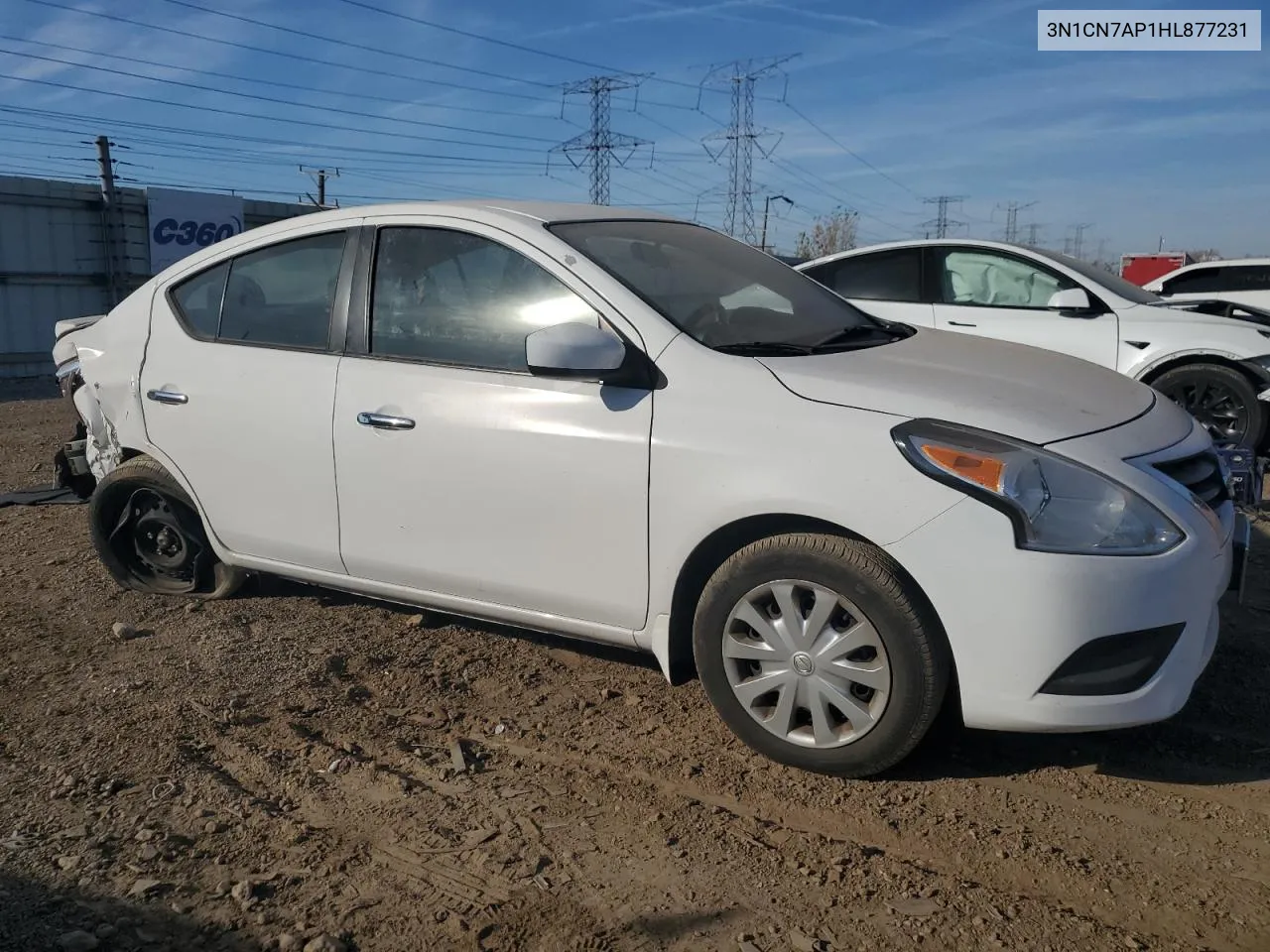 2017 Nissan Versa S VIN: 3N1CN7AP1HL877231 Lot: 76710804