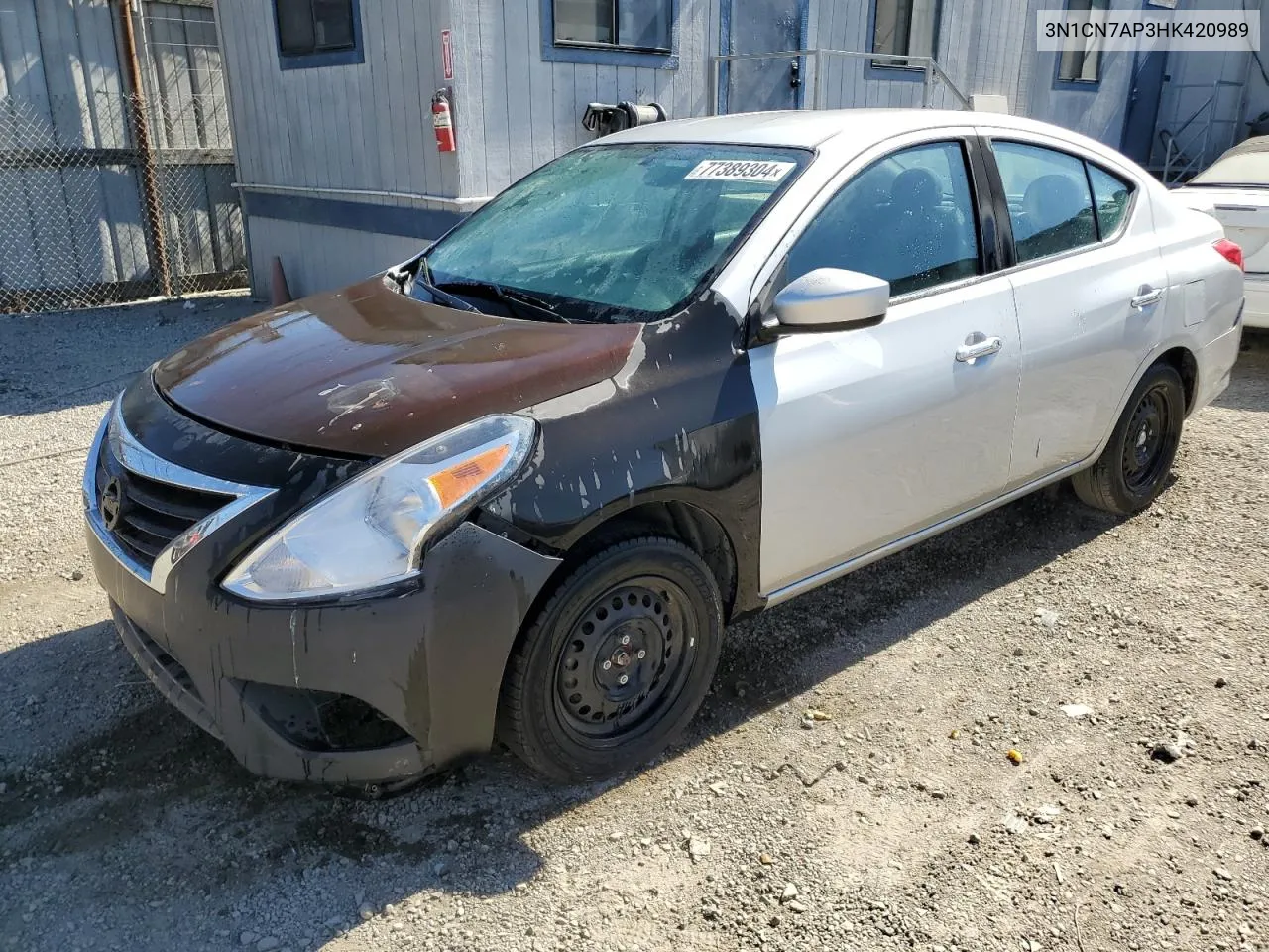 2017 Nissan Versa S VIN: 3N1CN7AP3HK420989 Lot: 77389304