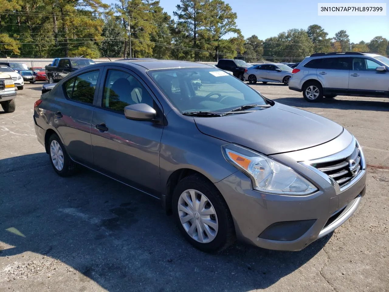 2017 Nissan Versa S VIN: 3N1CN7AP7HL897399 Lot: 77592734