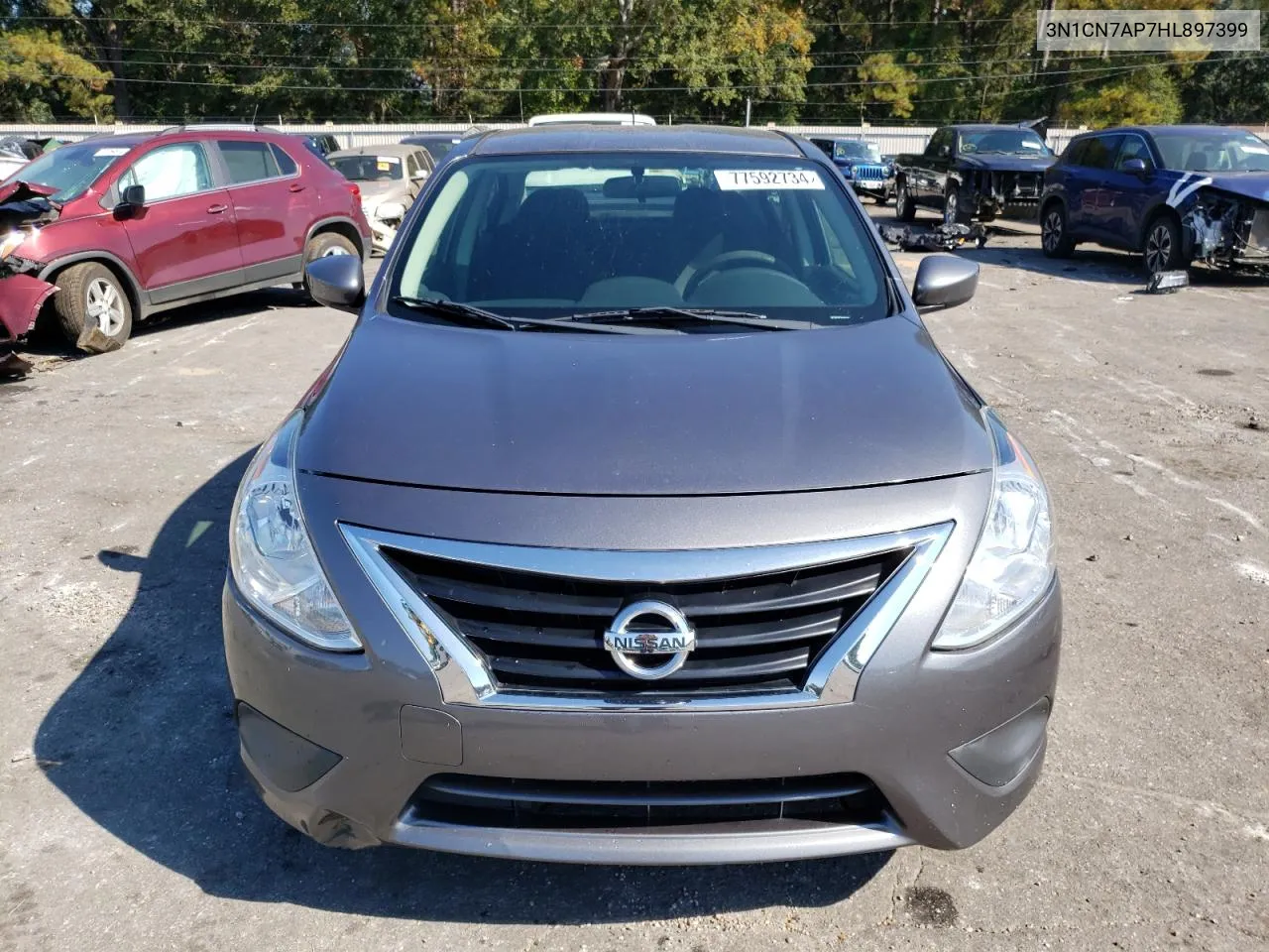 2017 Nissan Versa S VIN: 3N1CN7AP7HL897399 Lot: 77592734