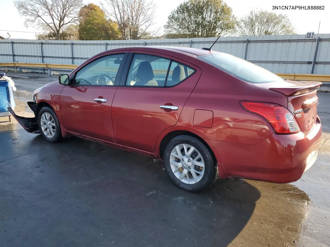 2017 Nissan Versa S VIN: 3N1CN7AP9HL888882 Lot: 77756304