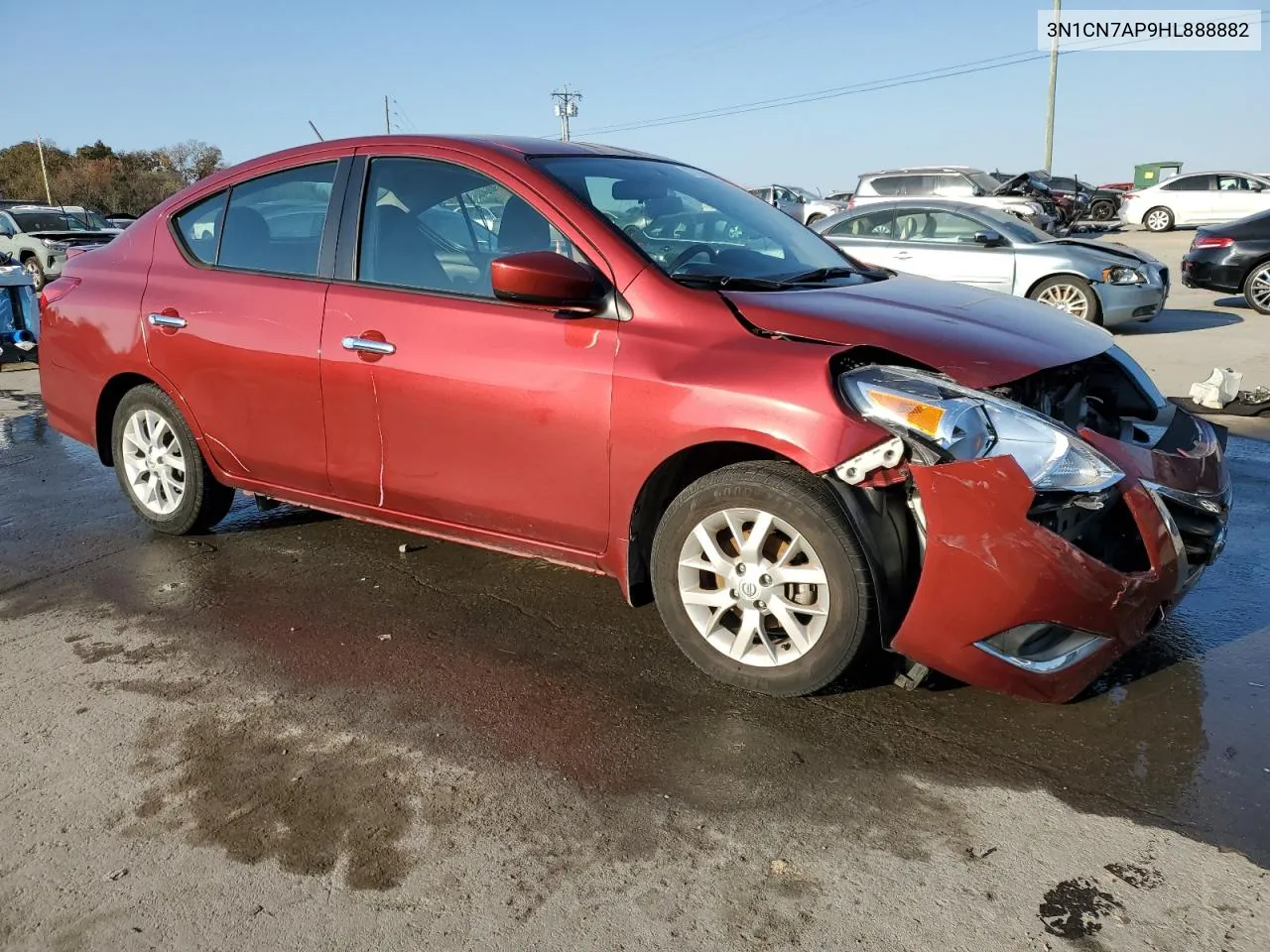 2017 Nissan Versa S VIN: 3N1CN7AP9HL888882 Lot: 77756304