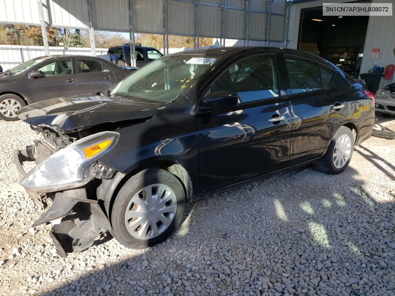 2017 Nissan Versa S VIN: 3N1CN7AP3HL808072 Lot: 77799124