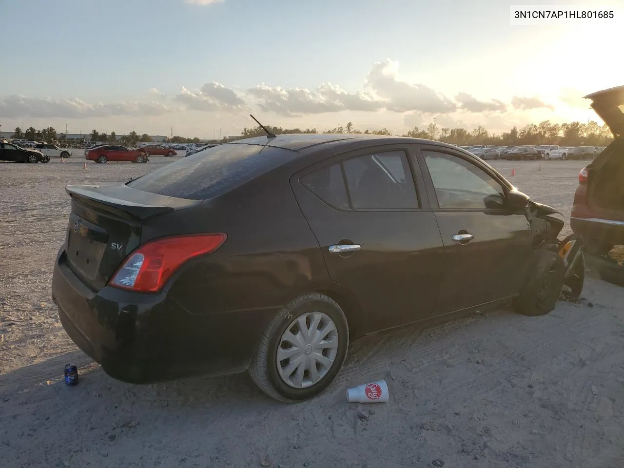 2017 Nissan Versa S VIN: 3N1CN7AP1HL801685 Lot: 77963424