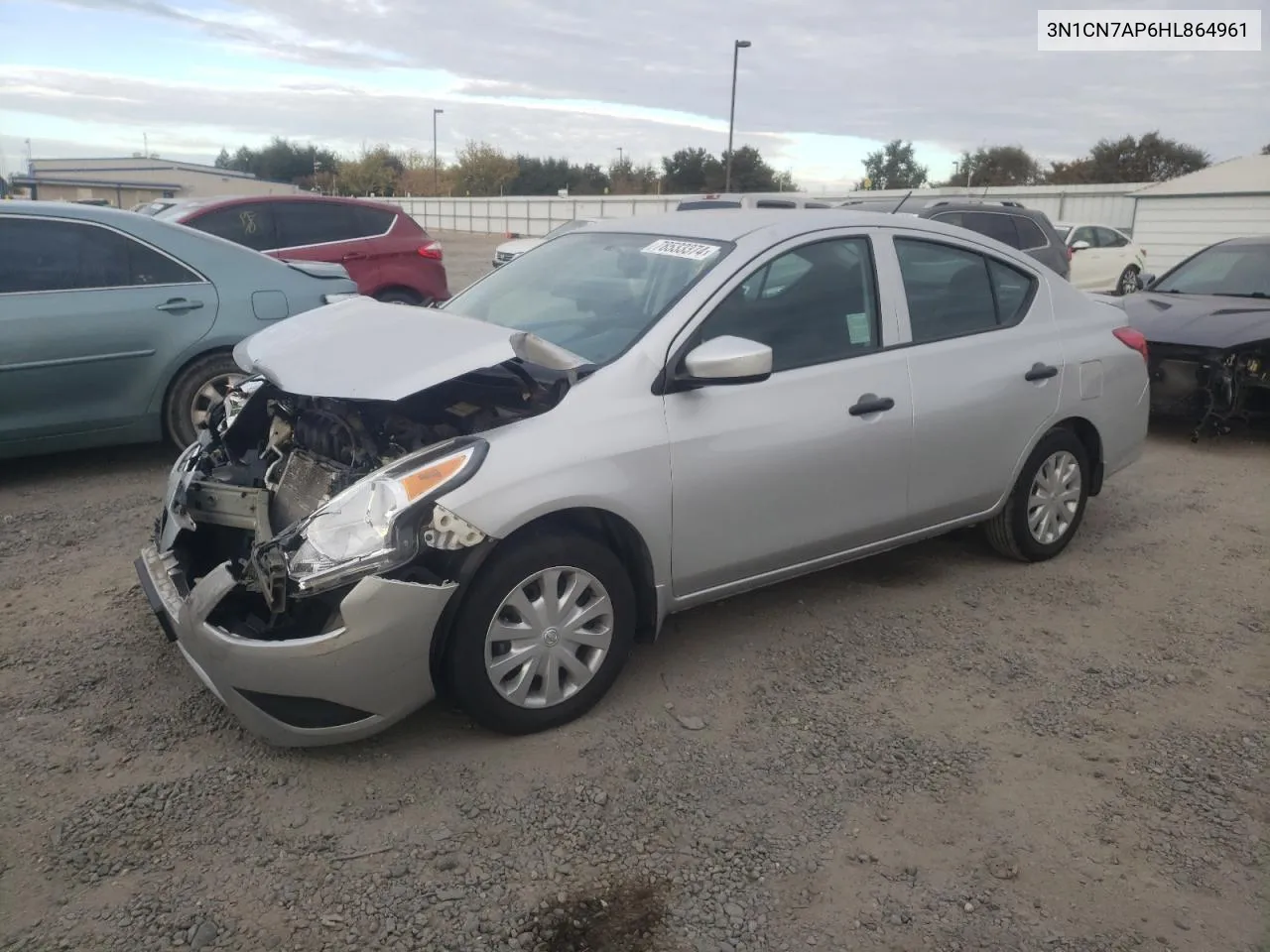 2017 Nissan Versa S VIN: 3N1CN7AP6HL864961 Lot: 78533374