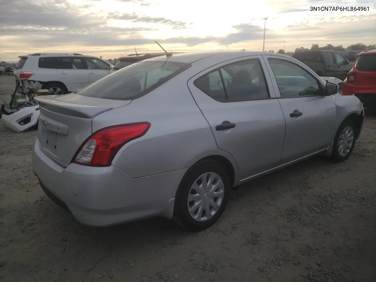 2017 Nissan Versa S VIN: 3N1CN7AP6HL864961 Lot: 78533374