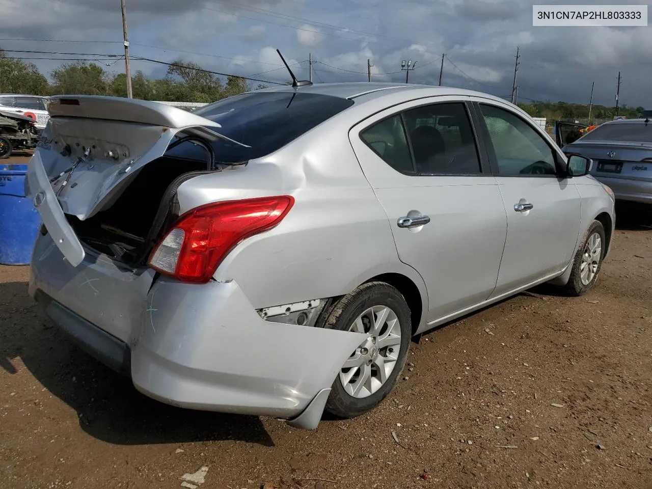 2017 Nissan Versa S VIN: 3N1CN7AP2HL803333 Lot: 78782084