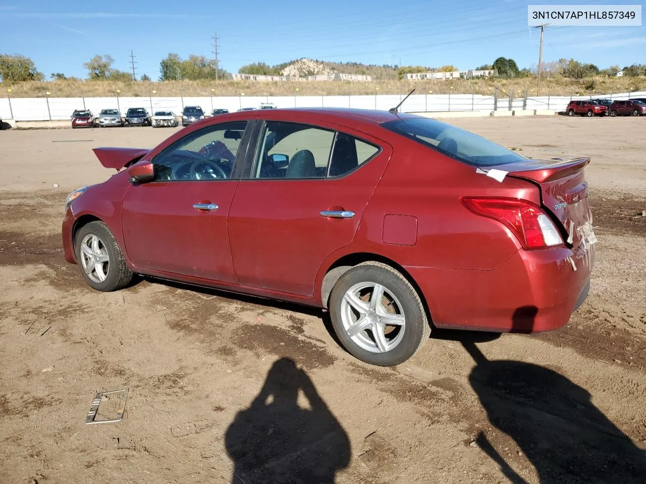 2017 Nissan Versa S VIN: 3N1CN7AP1HL857349 Lot: 78887284