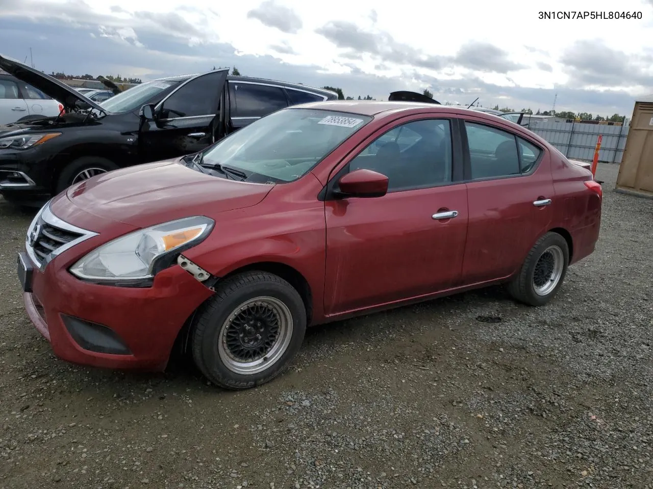 2017 Nissan Versa S VIN: 3N1CN7AP5HL804640 Lot: 78953854