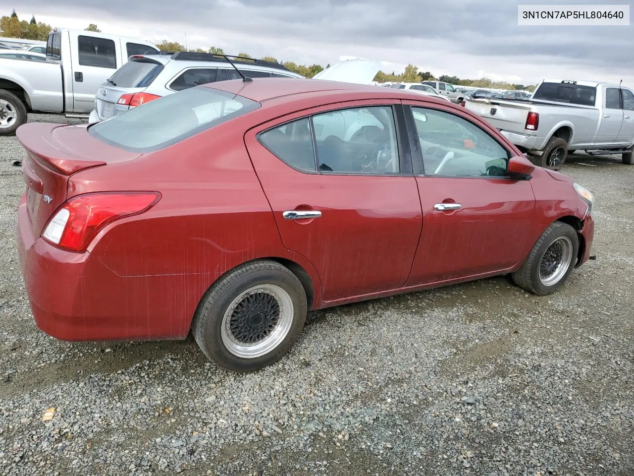 2017 Nissan Versa S VIN: 3N1CN7AP5HL804640 Lot: 78953854