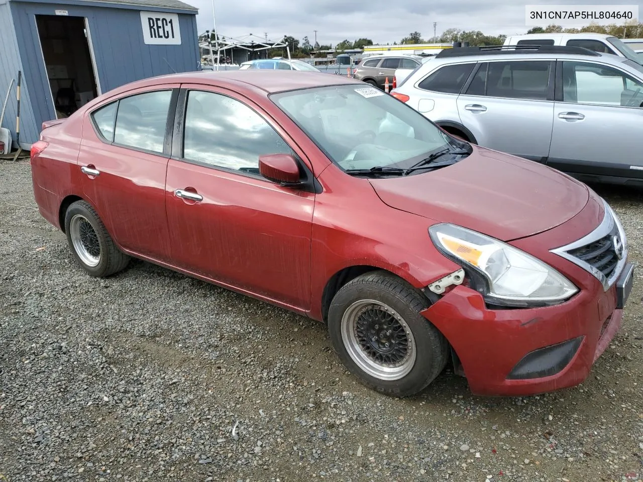 2017 Nissan Versa S VIN: 3N1CN7AP5HL804640 Lot: 78953854