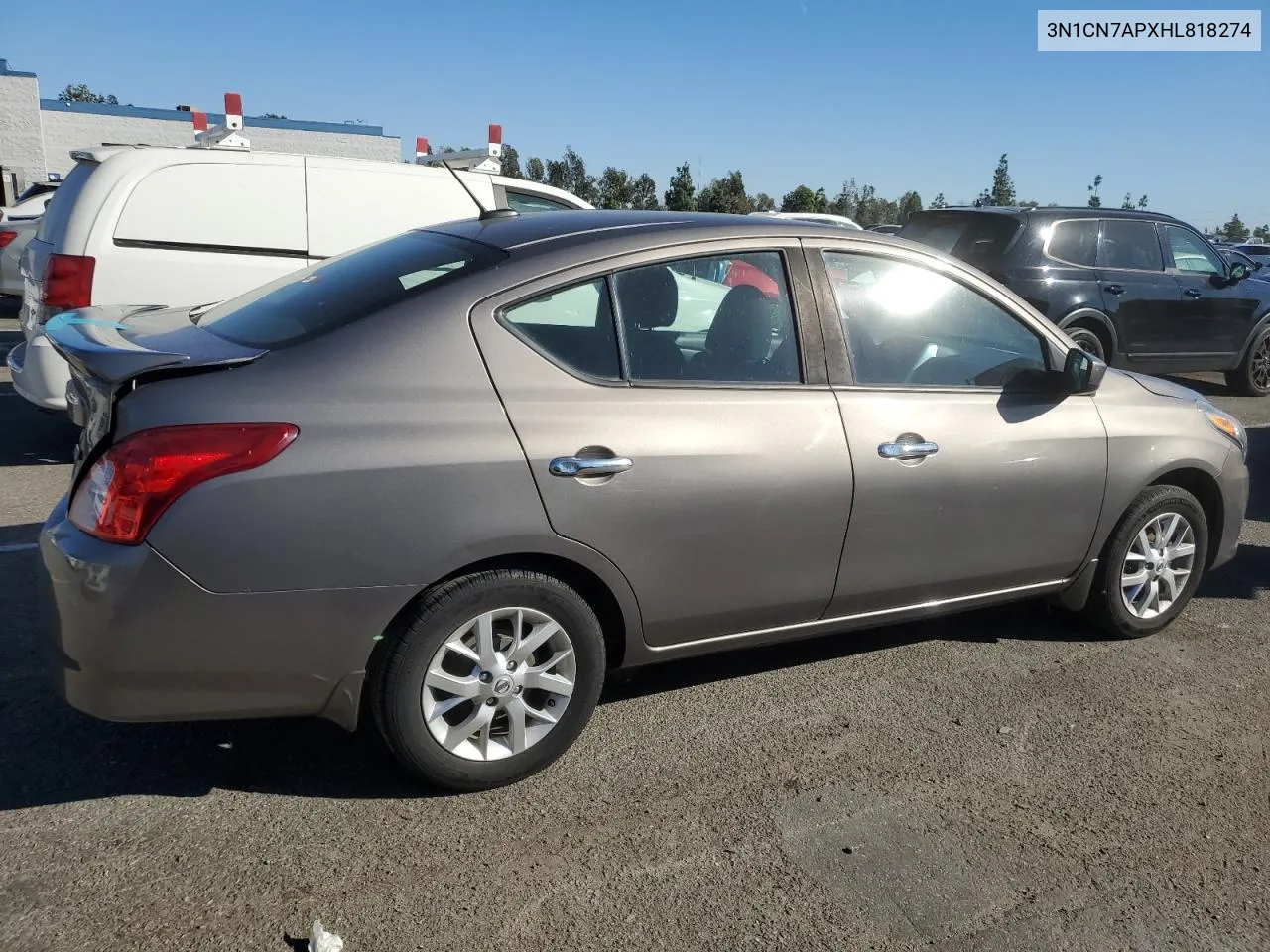 2017 Nissan Versa S VIN: 3N1CN7APXHL818274 Lot: 80062164