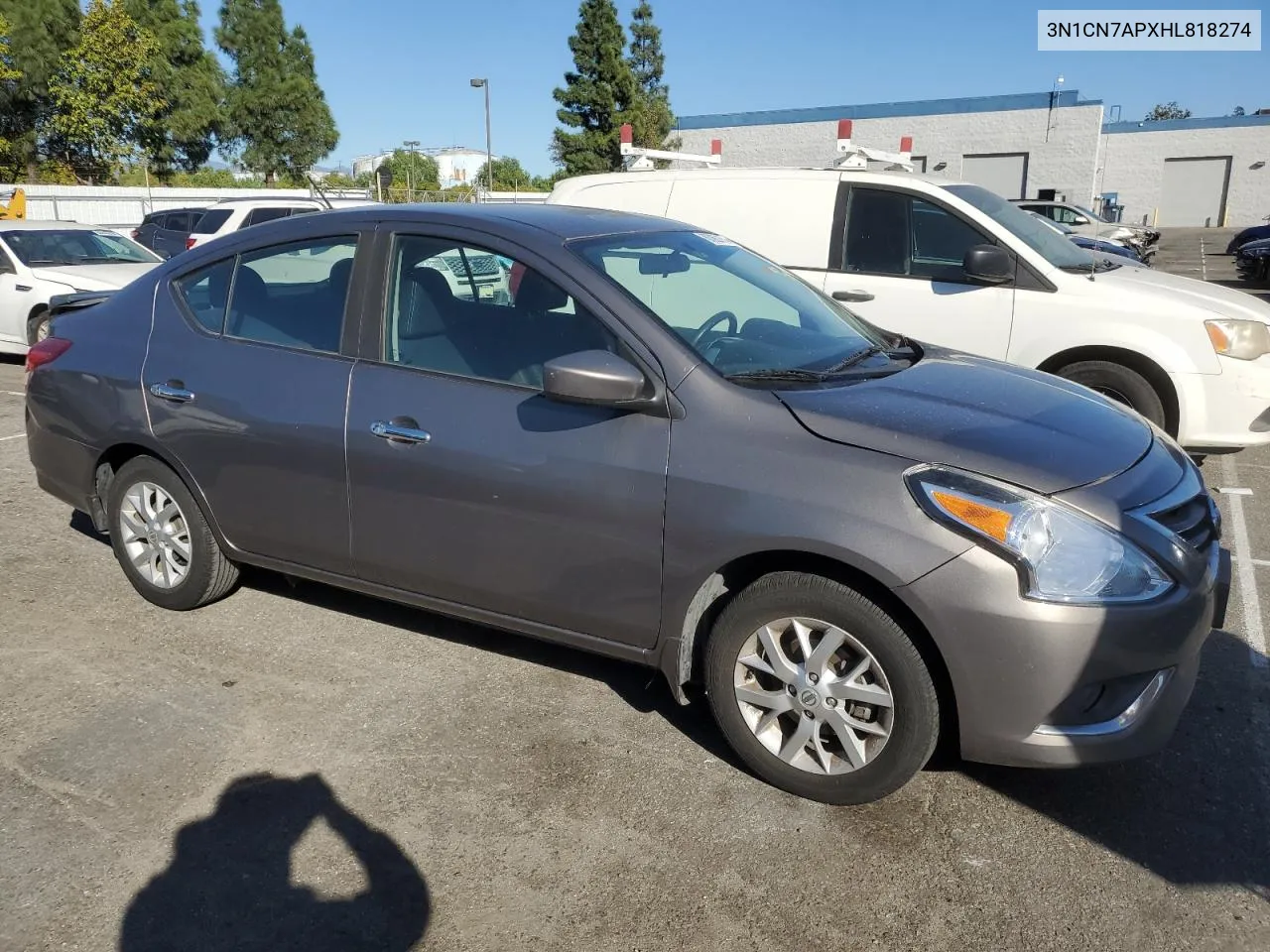 2017 Nissan Versa S VIN: 3N1CN7APXHL818274 Lot: 80062164