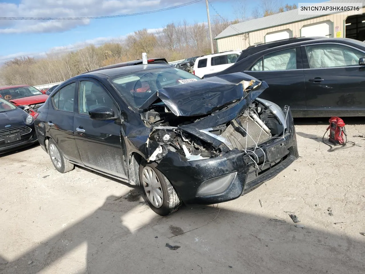 2017 Nissan Versa S VIN: 3N1CN7AP3HK405716 Lot: 80501684