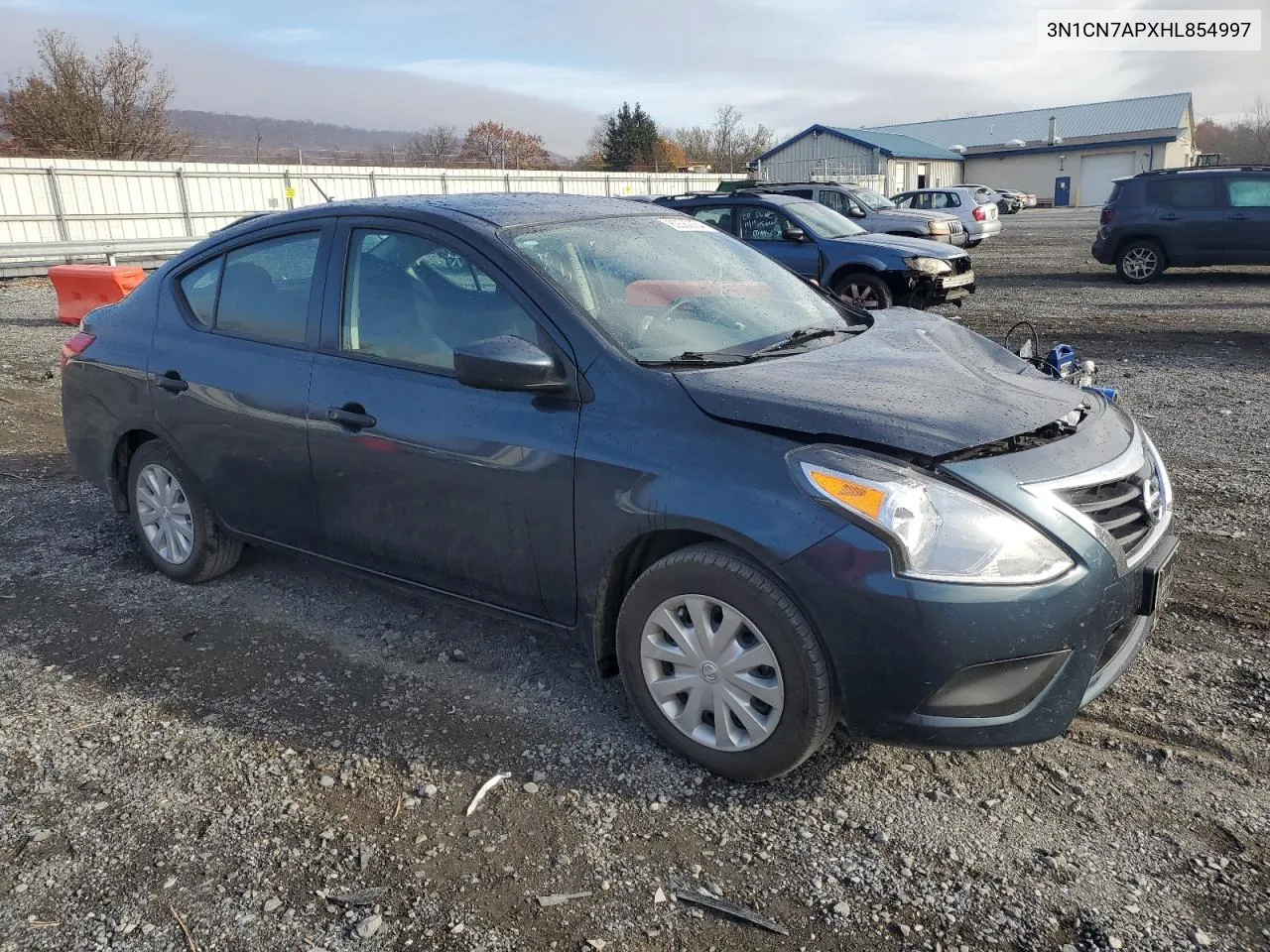 2017 Nissan Versa S VIN: 3N1CN7APXHL854997 Lot: 80582364