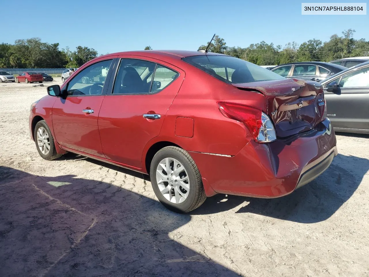 2017 Nissan Versa S VIN: 3N1CN7AP5HL888104 Lot: 80860344