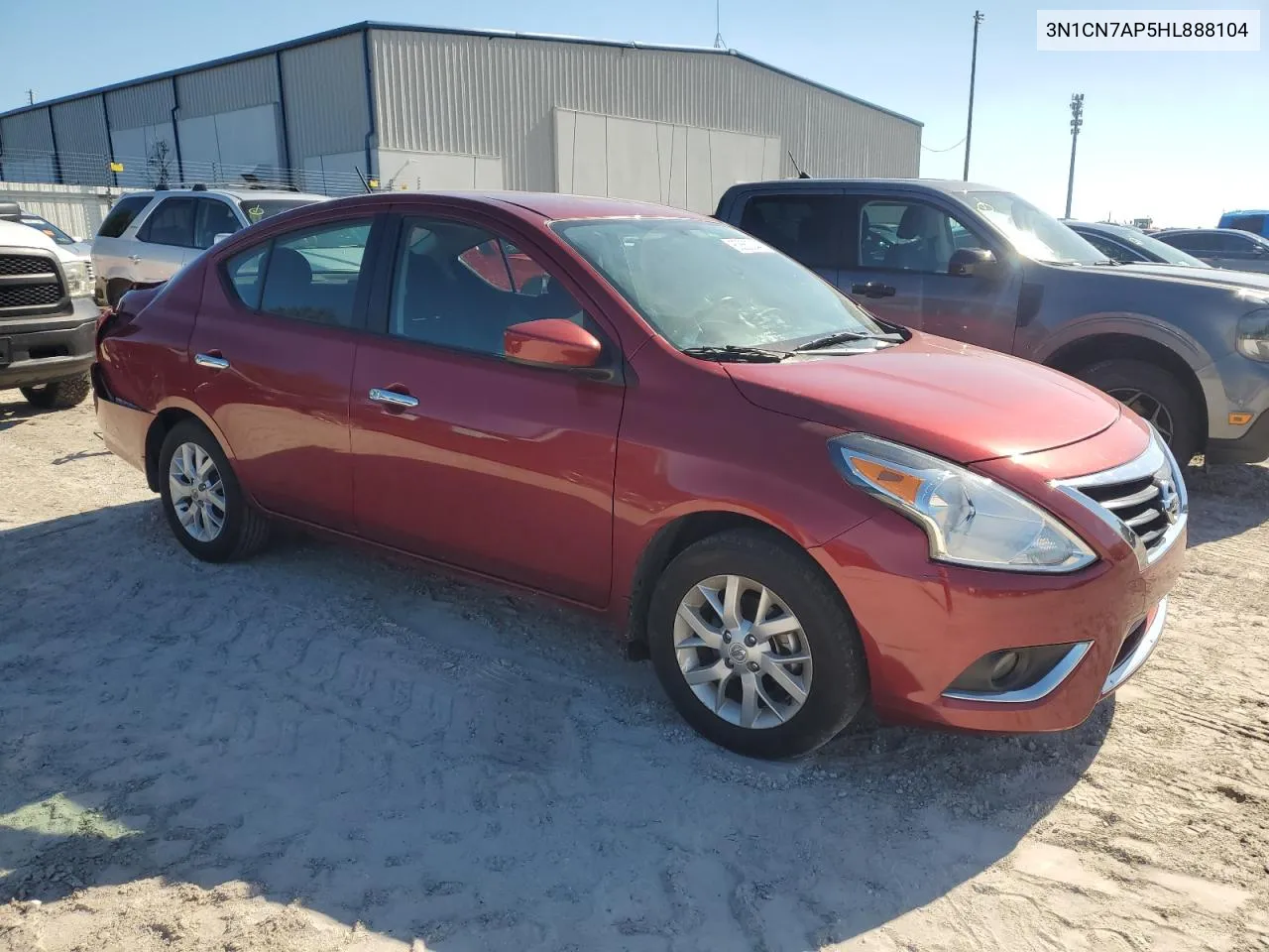 2017 Nissan Versa S VIN: 3N1CN7AP5HL888104 Lot: 80860344