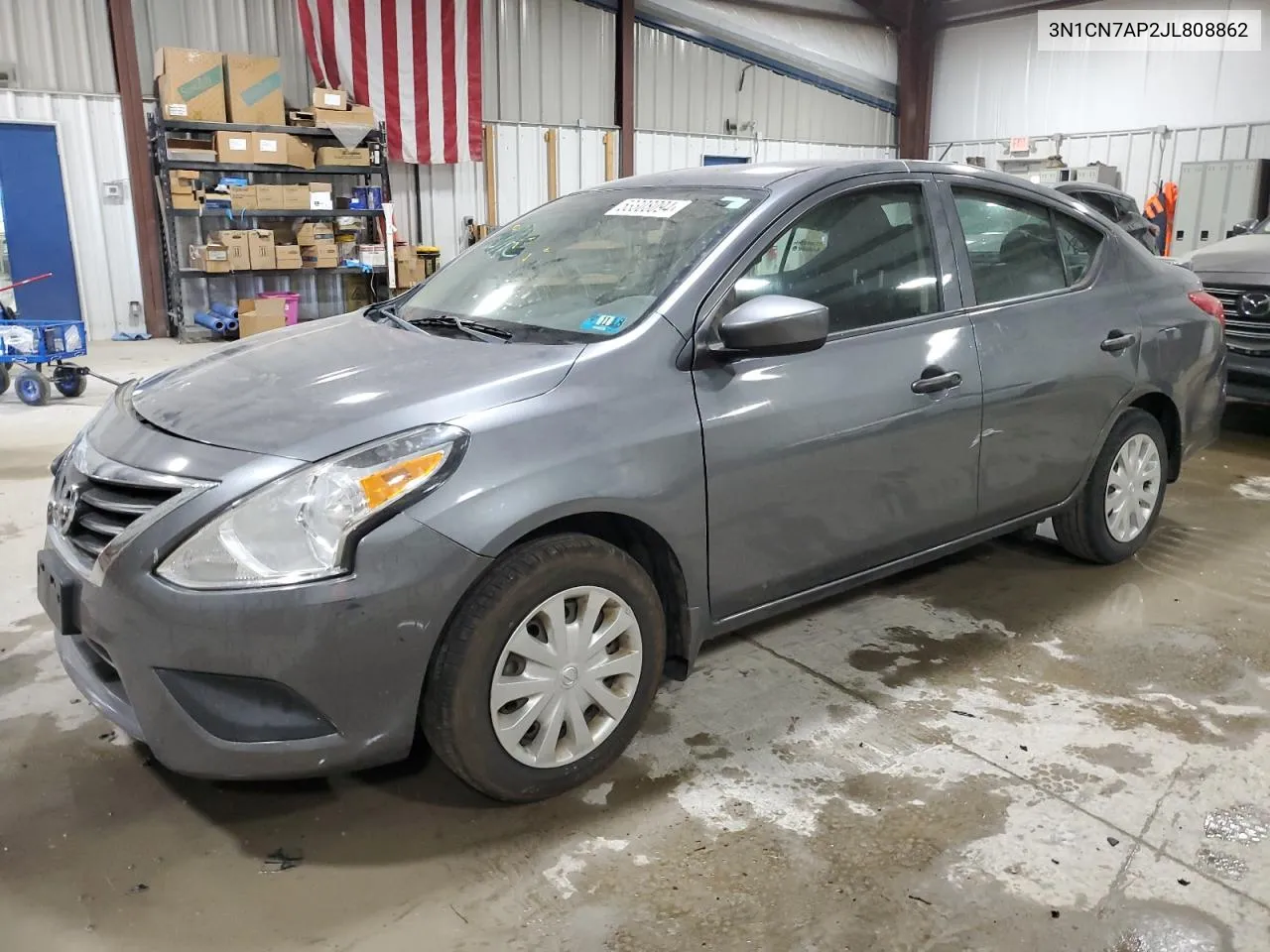 2018 Nissan Versa S VIN: 3N1CN7AP2JL808862 Lot: 53308094