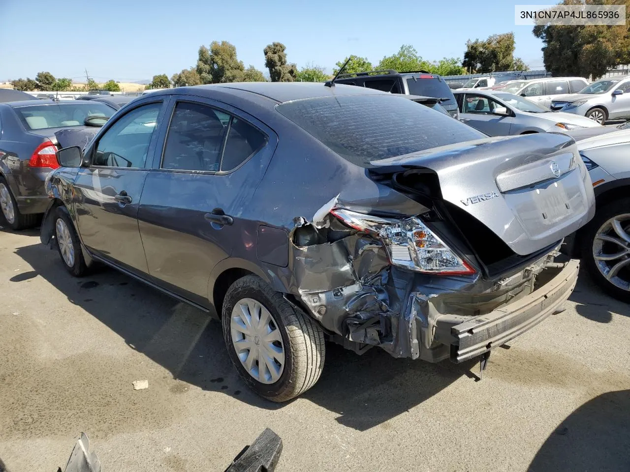 2018 Nissan Versa S VIN: 3N1CN7AP4JL865936 Lot: 56515634