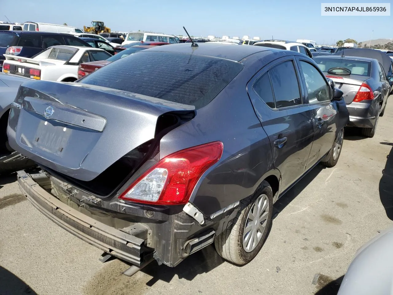 2018 Nissan Versa S VIN: 3N1CN7AP4JL865936 Lot: 56515634