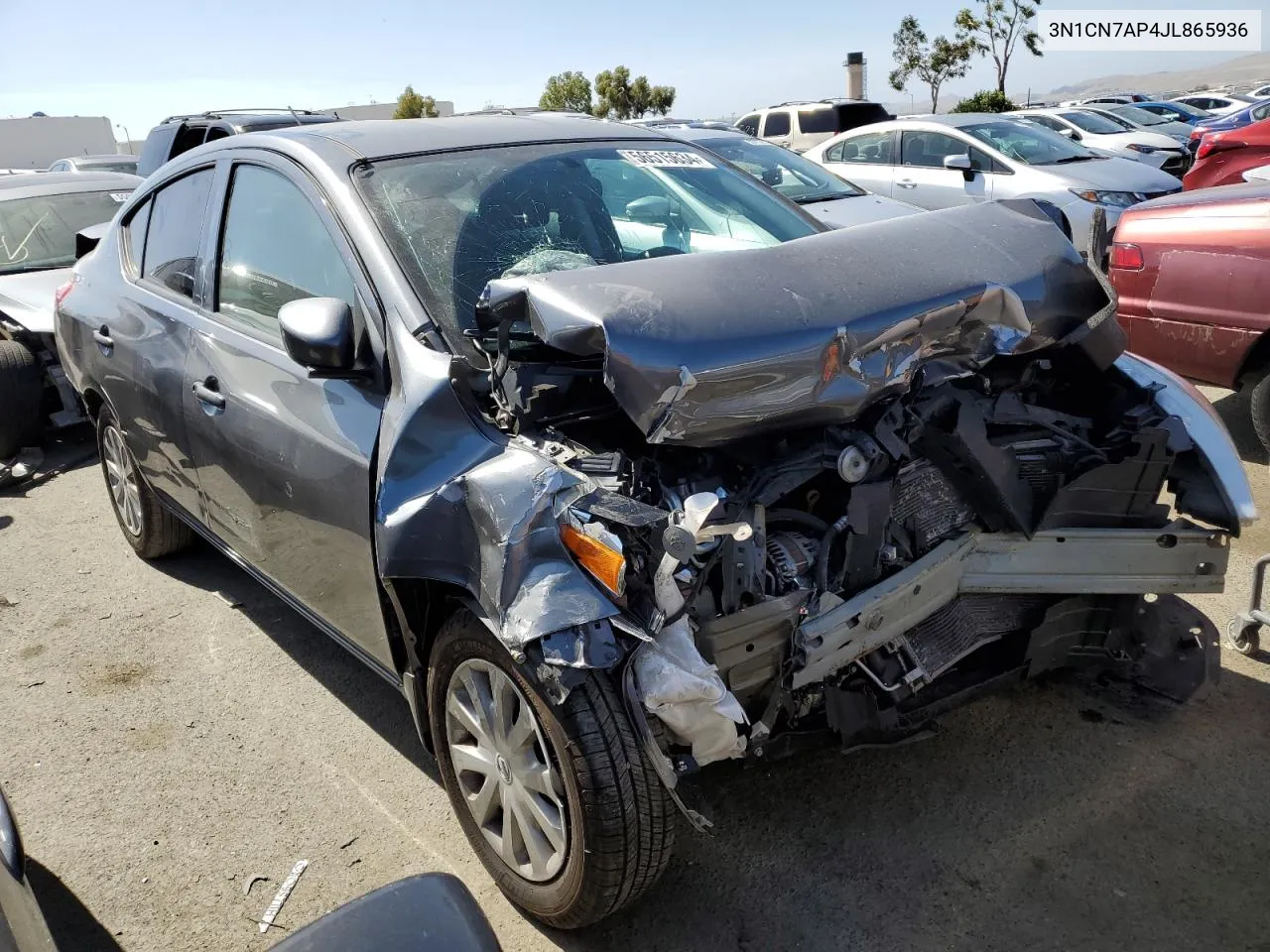 2018 Nissan Versa S VIN: 3N1CN7AP4JL865936 Lot: 56515634