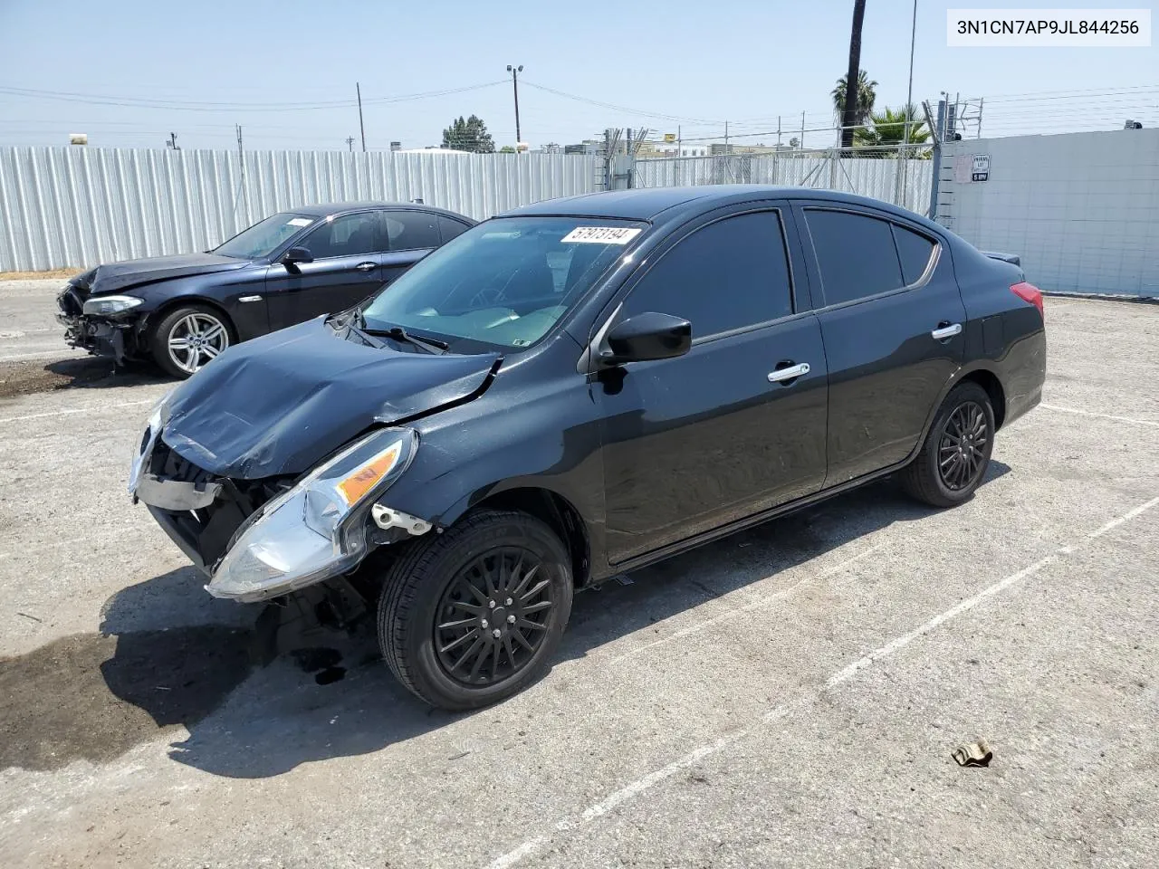 2018 Nissan Versa S VIN: 3N1CN7AP9JL844256 Lot: 57973194