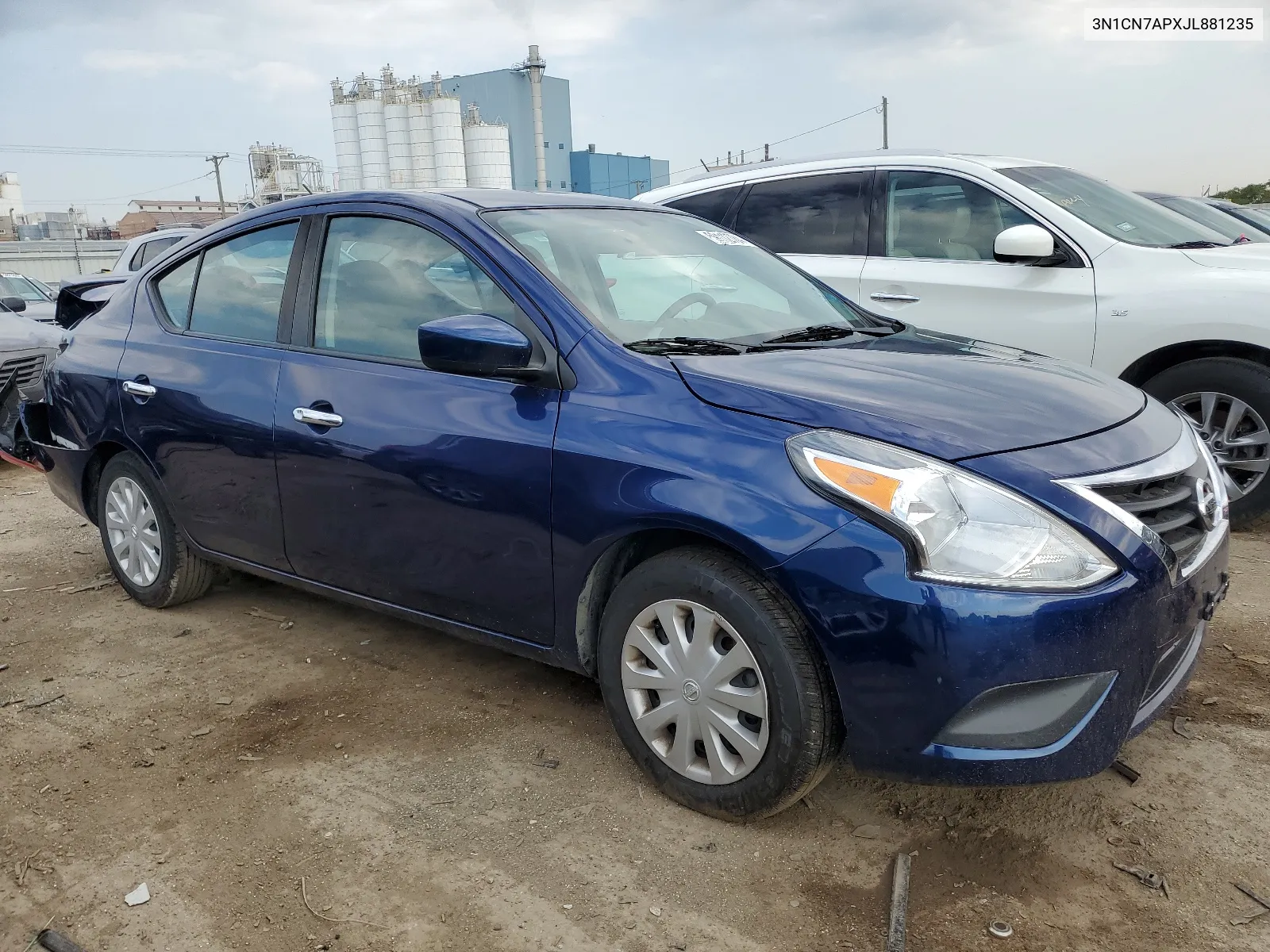 2018 Nissan Versa S VIN: 3N1CN7APXJL881235 Lot: 59112784