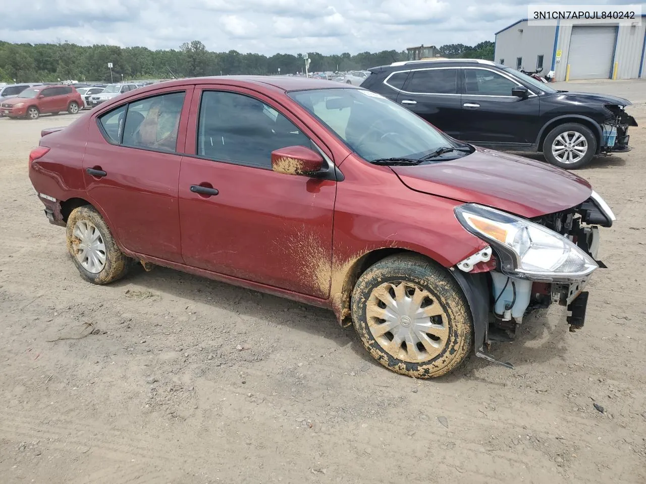 2018 Nissan Versa S VIN: 3N1CN7AP0JL840242 Lot: 59159474