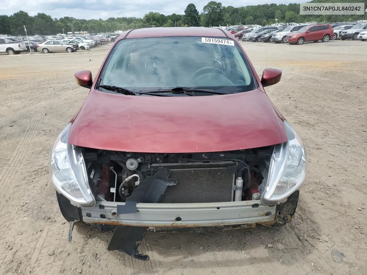 2018 Nissan Versa S VIN: 3N1CN7AP0JL840242 Lot: 59159474