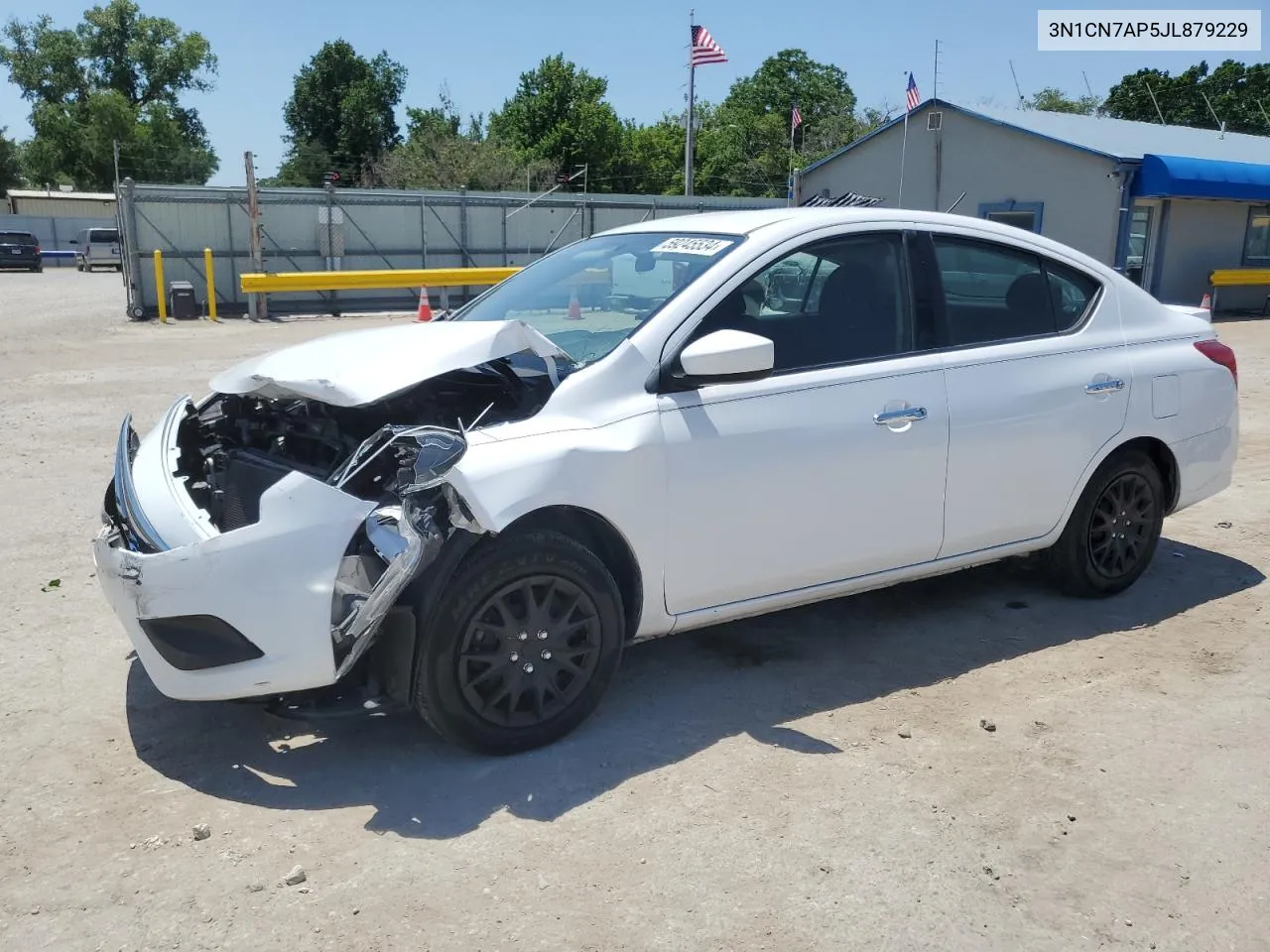 2018 Nissan Versa S VIN: 3N1CN7AP5JL879229 Lot: 59245534