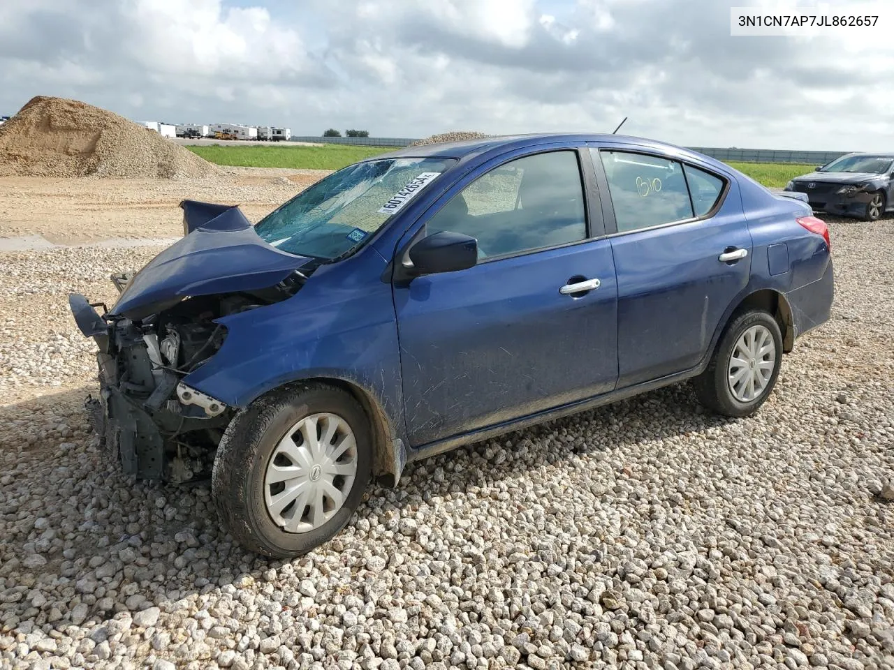 2018 Nissan Versa S VIN: 3N1CN7AP7JL862657 Lot: 60142654