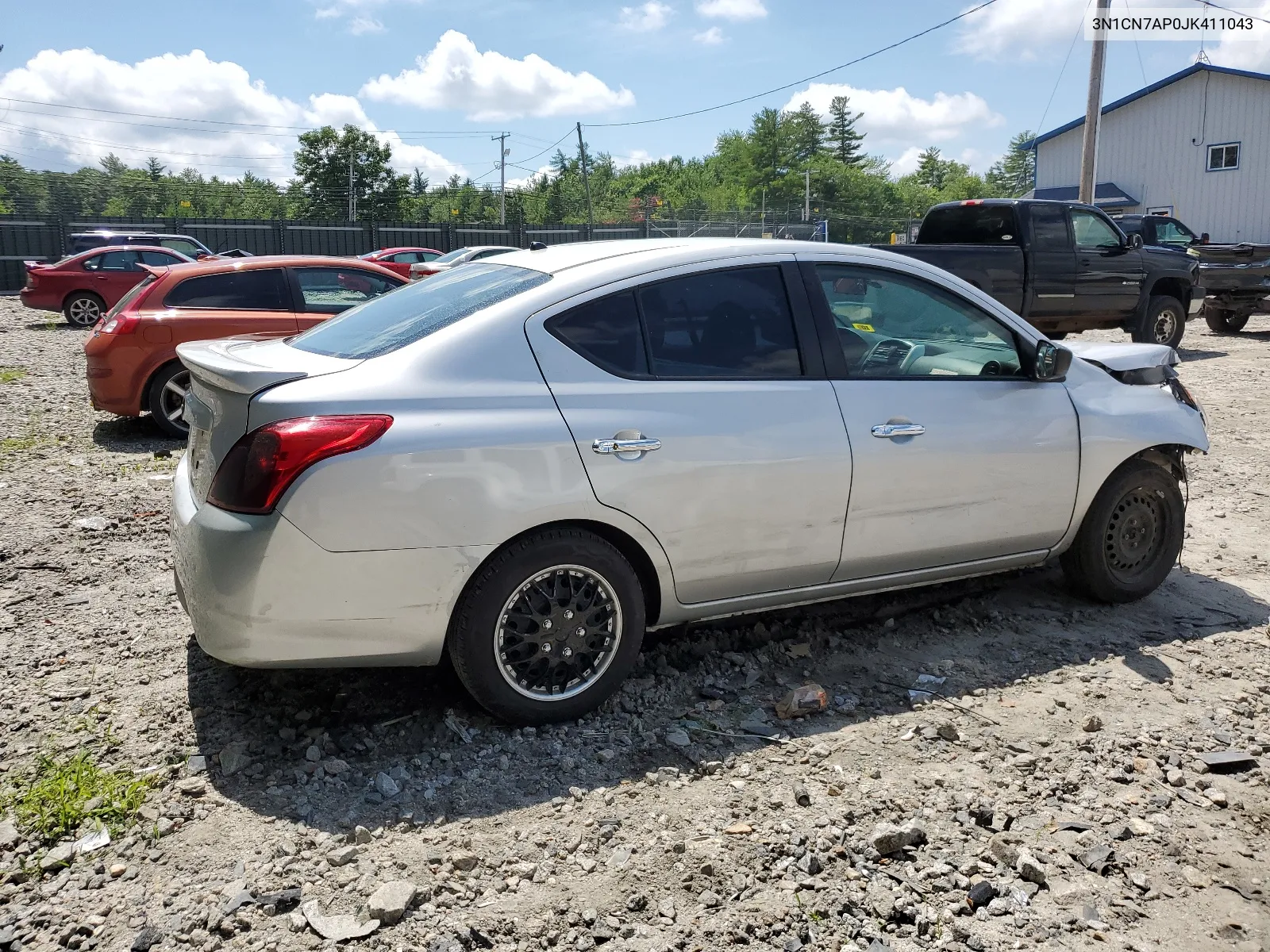 2018 Nissan Versa S VIN: 3N1CN7AP0JK411043 Lot: 60436134