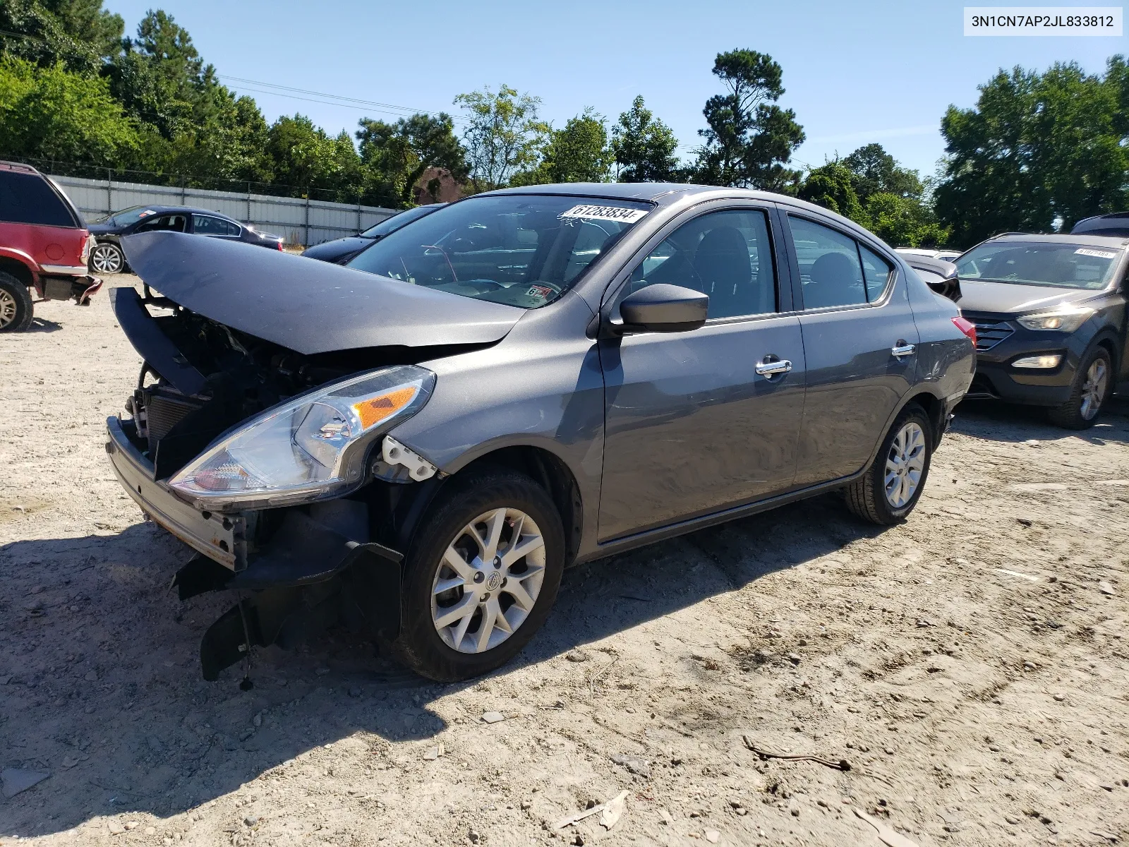 3N1CN7AP2JL833812 2018 Nissan Versa S