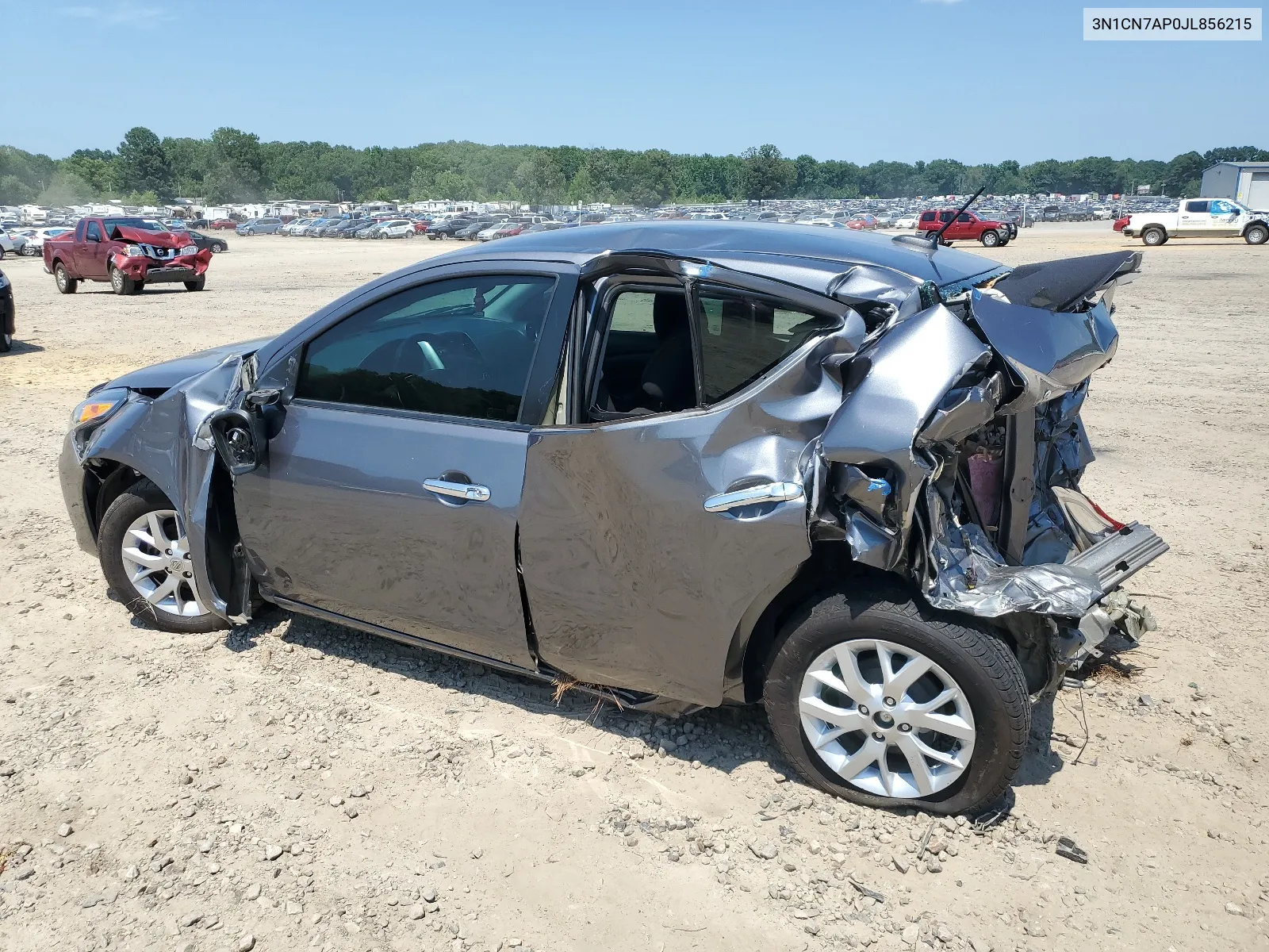 2018 Nissan Versa S VIN: 3N1CN7AP0JL856215 Lot: 61717264