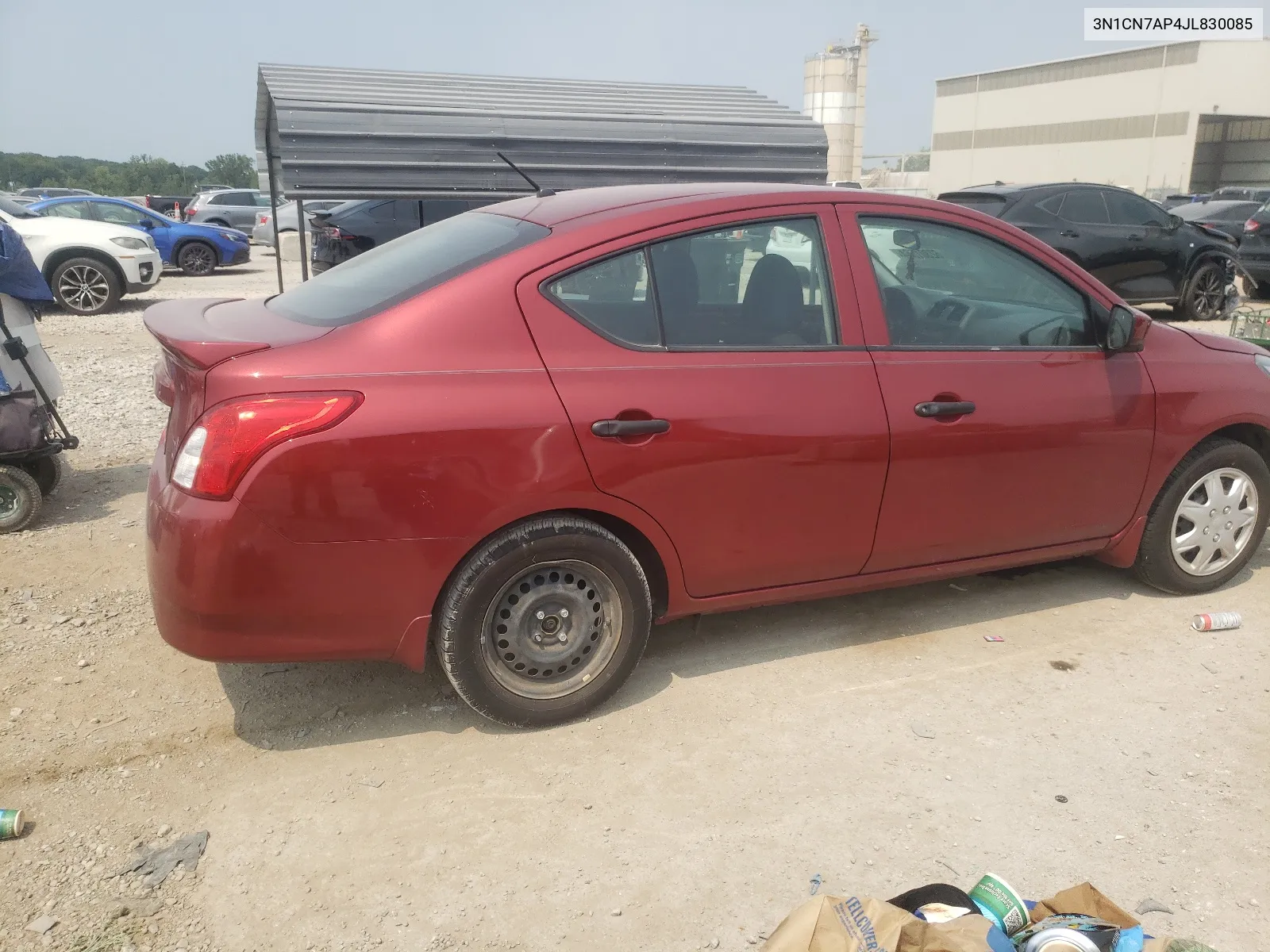 2018 Nissan Versa S VIN: 3N1CN7AP4JL830085 Lot: 62301564