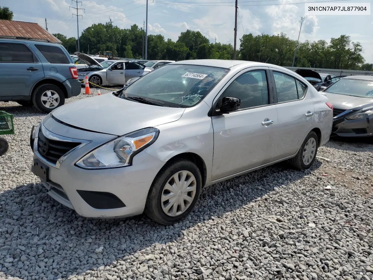 2018 Nissan Versa S VIN: 3N1CN7AP7JL877904 Lot: 62714564